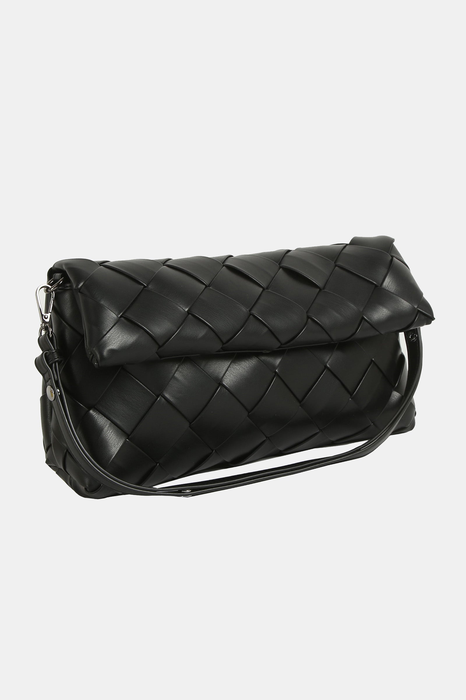 TOTE BAG (ARLENE BRAIDED SOFT STRUCTURE) BLACK