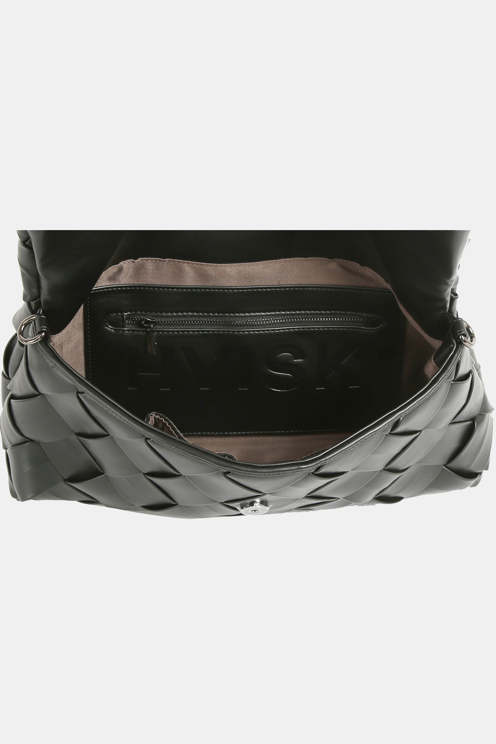 TOTE BAG (ARLENE BRAIDED SOFT STRUCTURE) BLACK