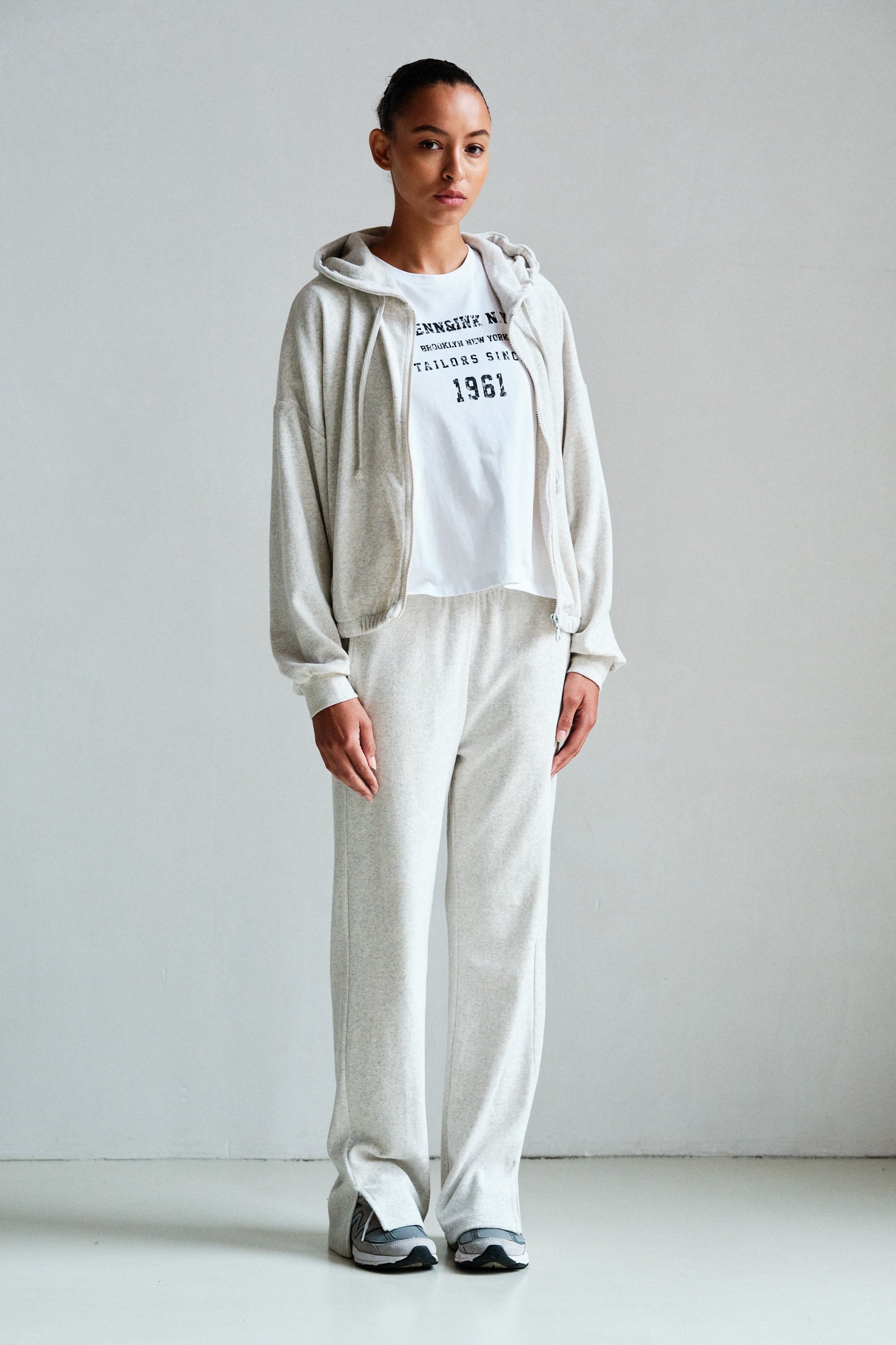 HOODIE (S26F1884LTD) GREY MELANGE