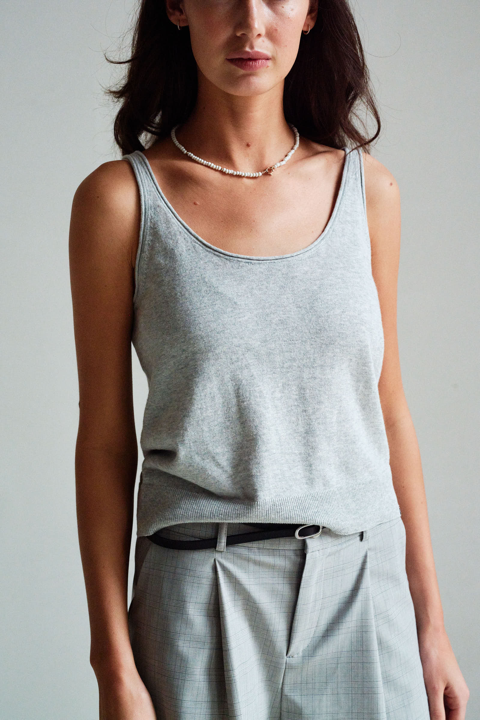 TOP (S26B416LTD) GREY MELANGE