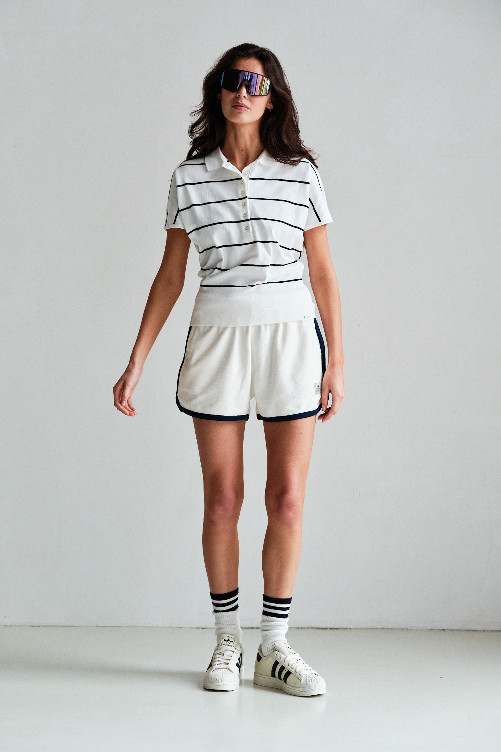 SHORTS (S26F1881LTD) ECRU - NAVY