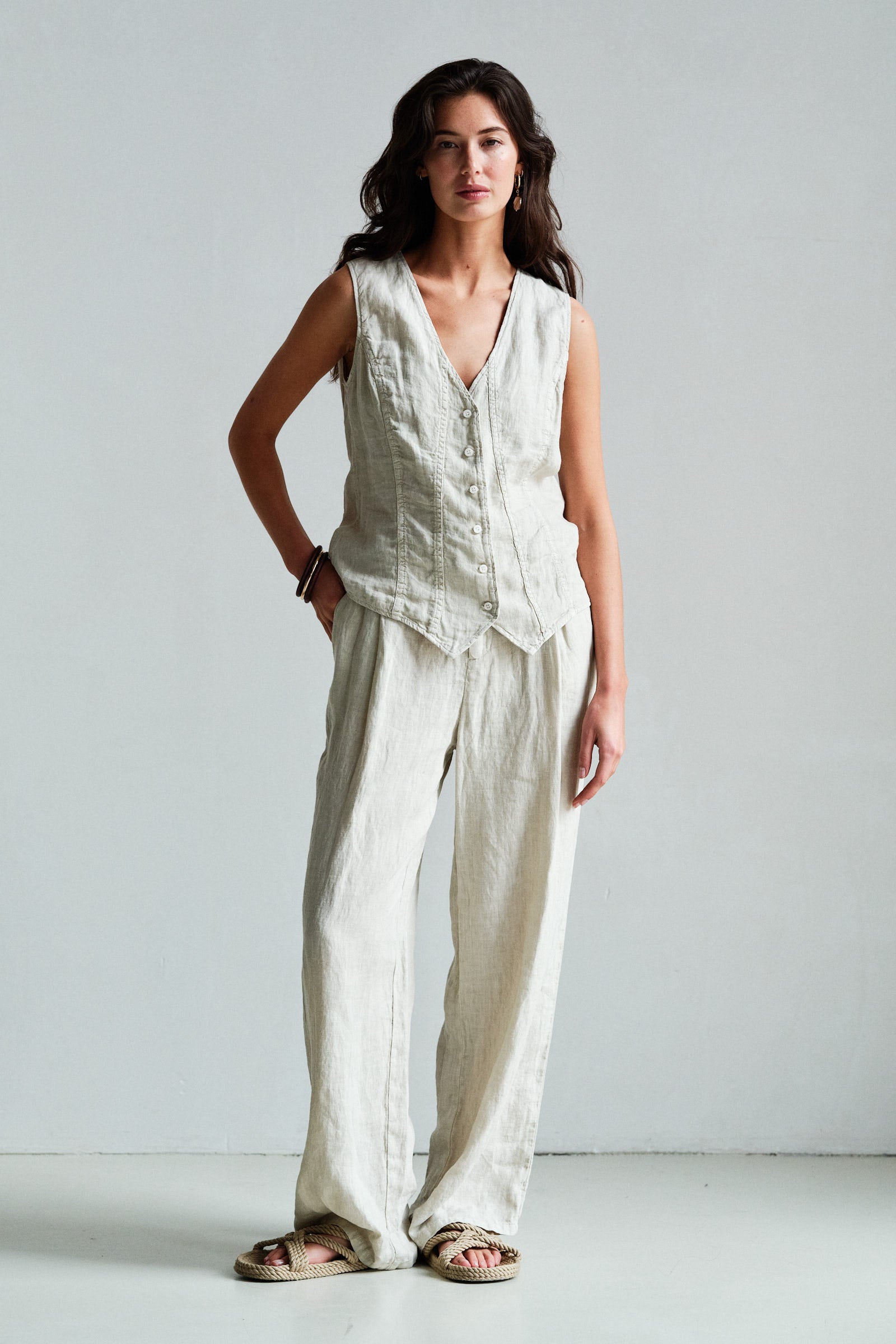 WAISTCOAT (S26Z875LTD) JUTE