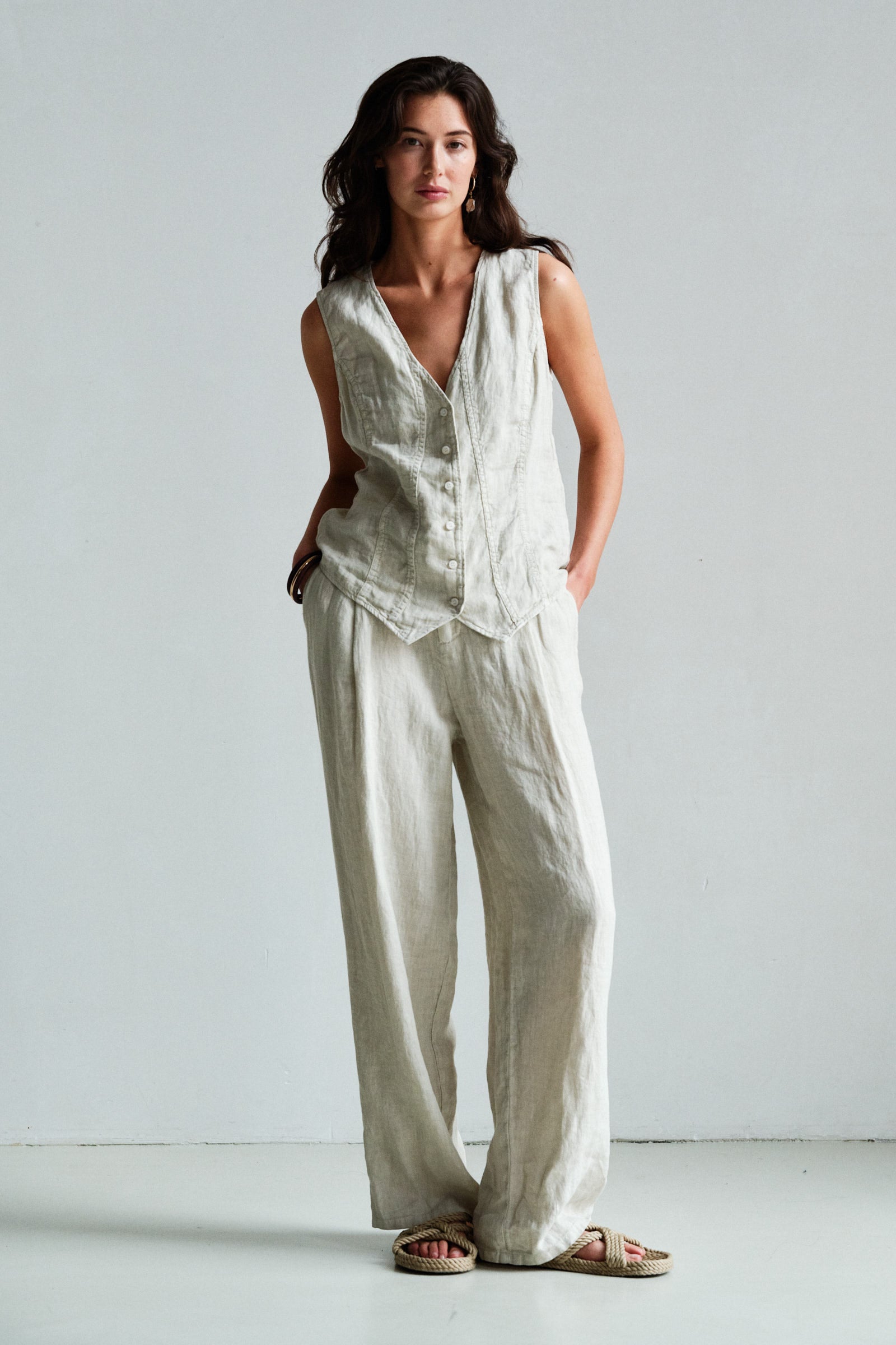 WAISTCOAT (S26Z875LTD) JUTE
