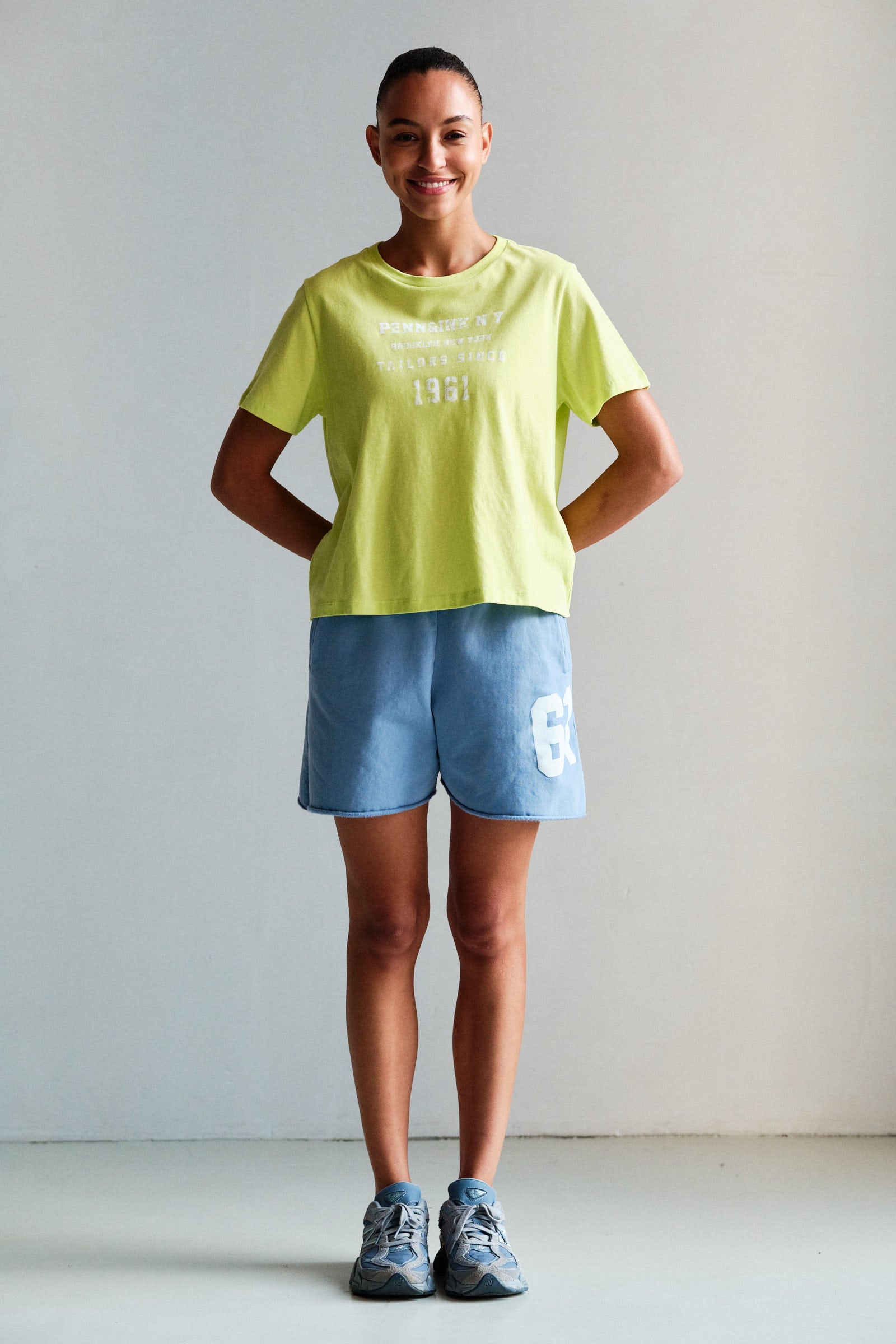 T-SHIRT (S26T1286LTD) SUNNY LIME - WHITE