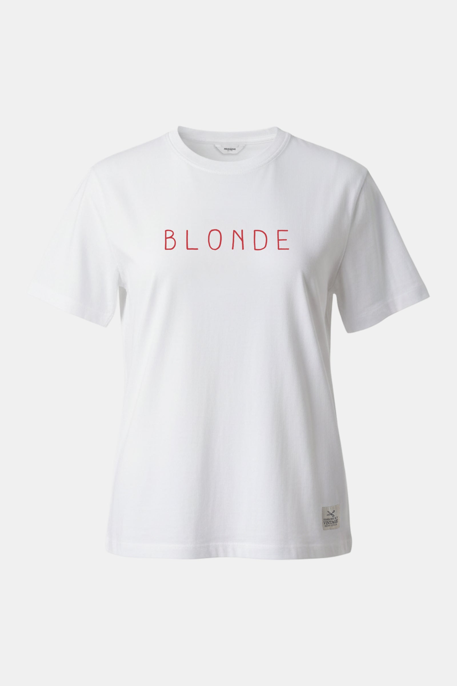 T-SHIRT PRINT (BLAIR) WHITE - TOMATO