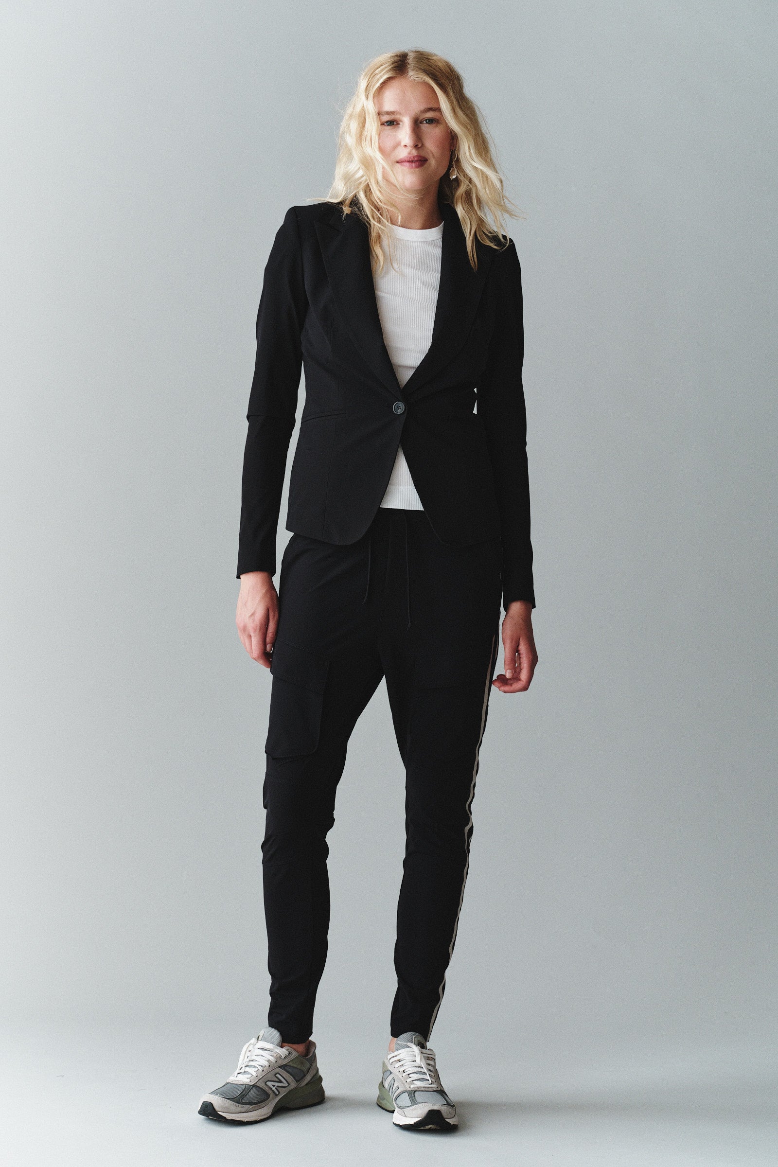 TROUSERS (CARGO STRIPE) BLACK