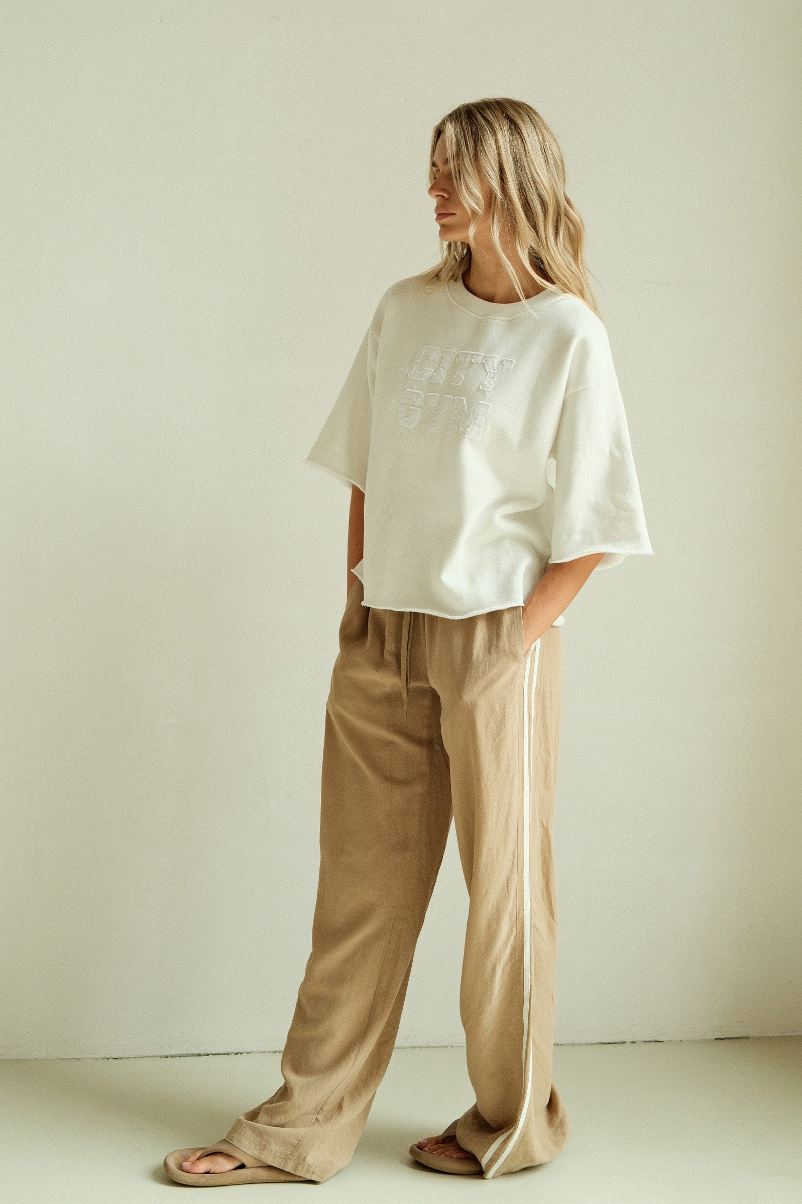SWEATER PRINT (S26F1835) ECRU - WHITE