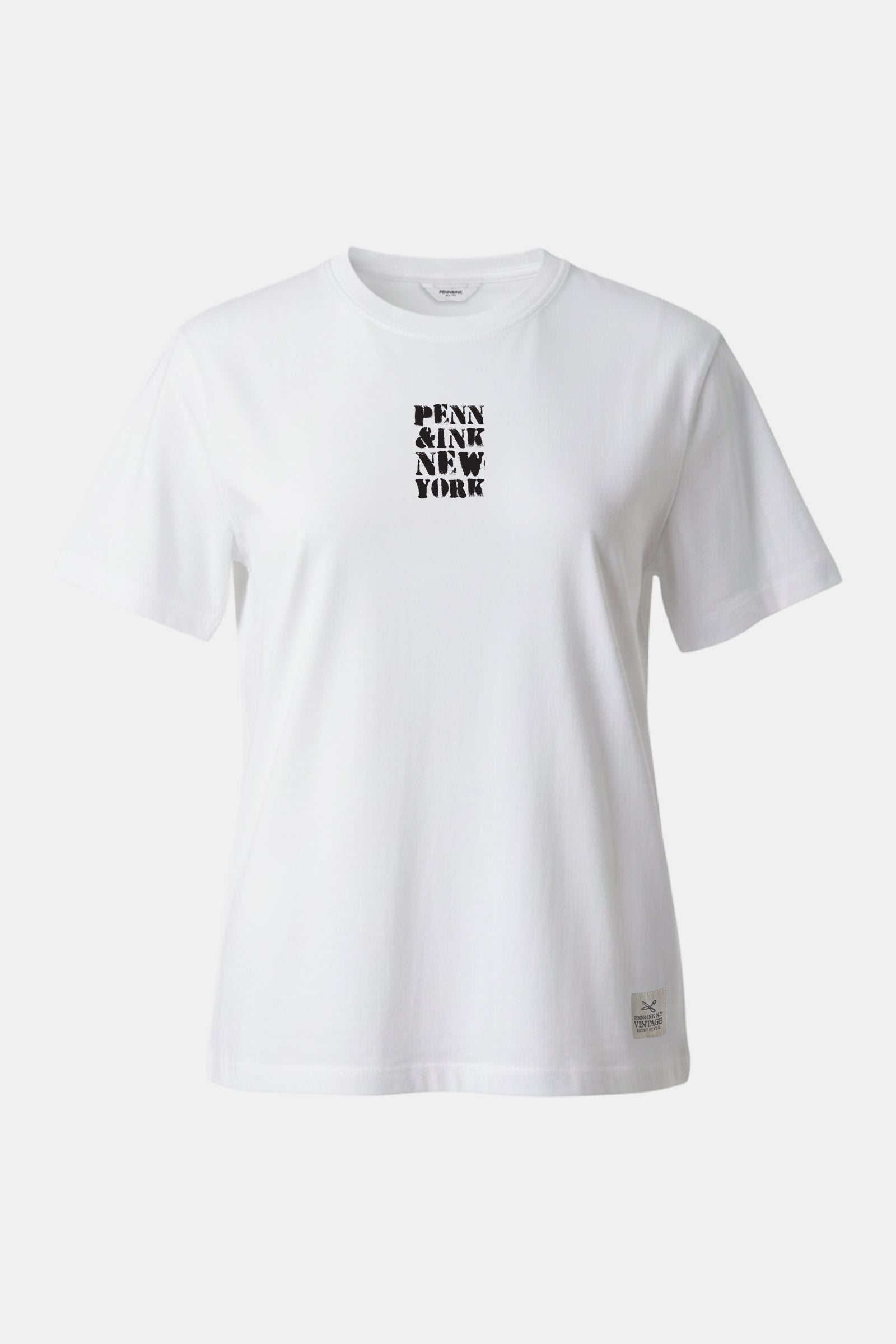 T-SHIRT PRINT (ETTA) WHITE - BLACK