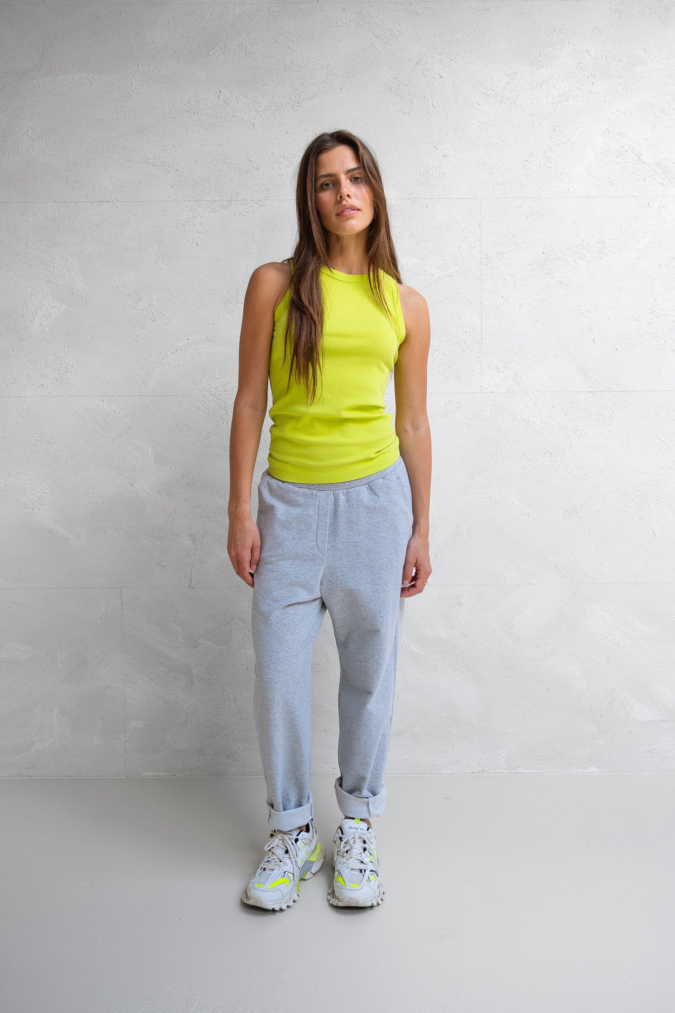 TROUSERS (W25F1717) GREY MELANGE