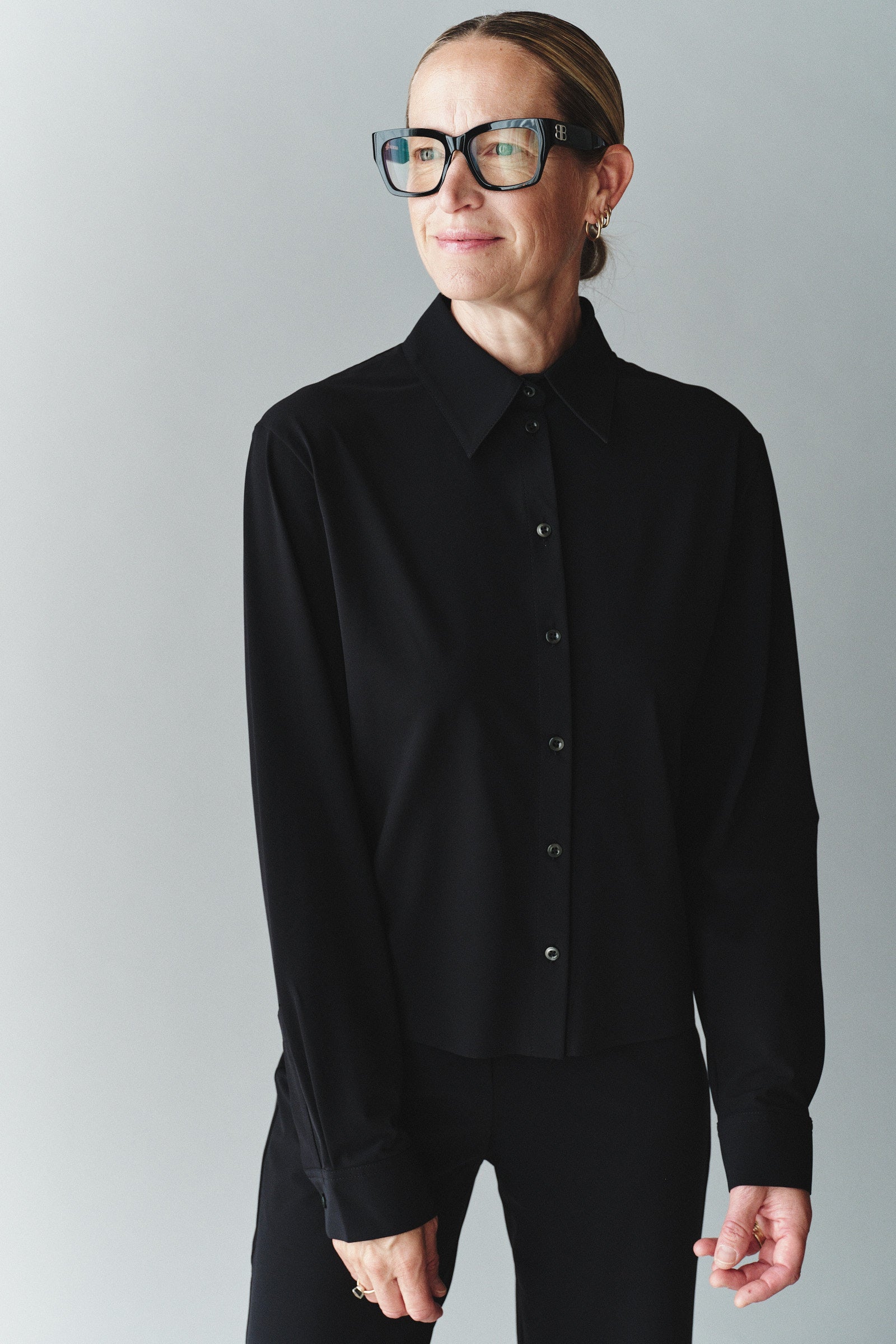 BLOUSE (LOWELL) BLACK