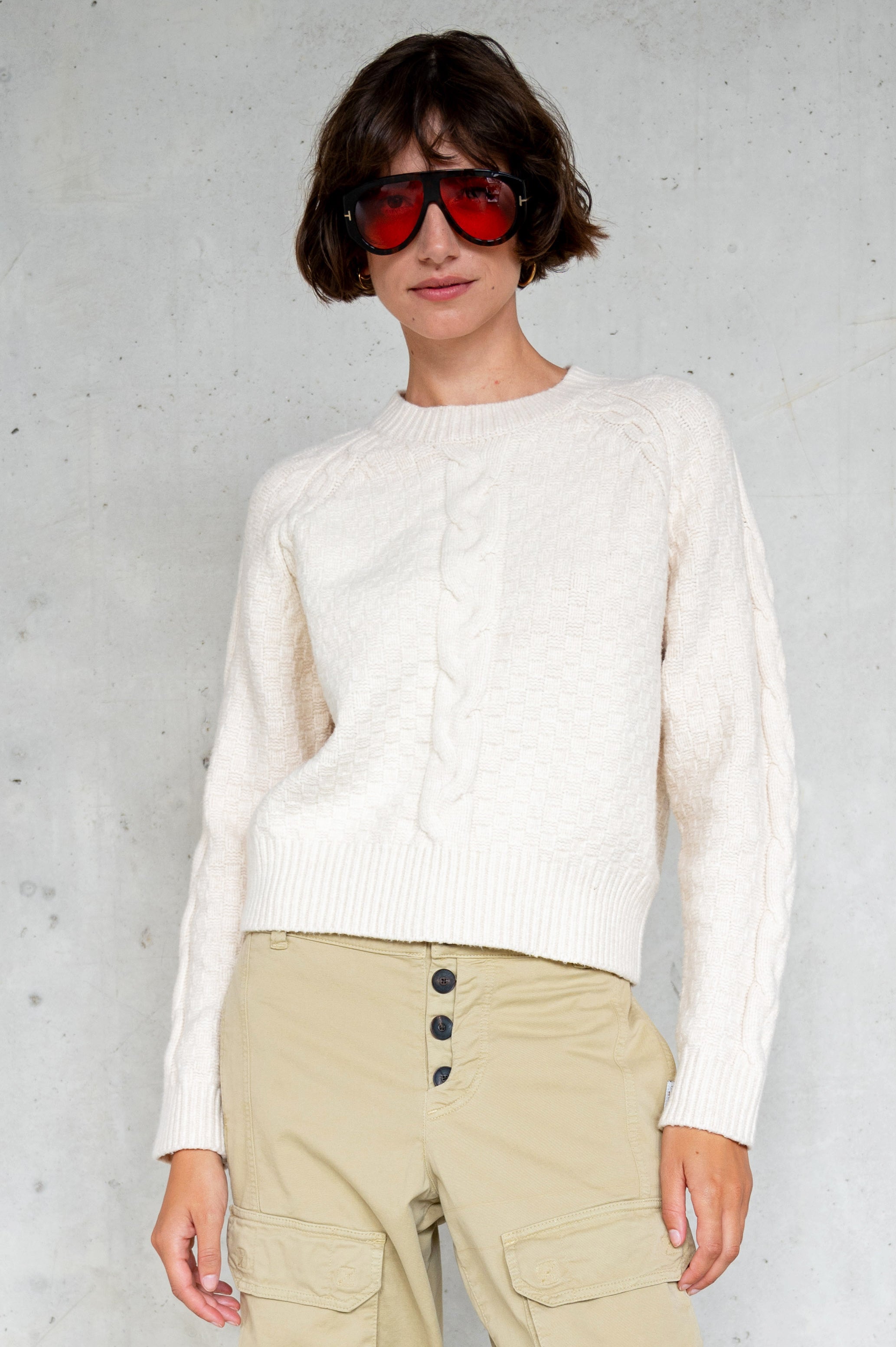 JUMPER (W25B377LTD) ECRU