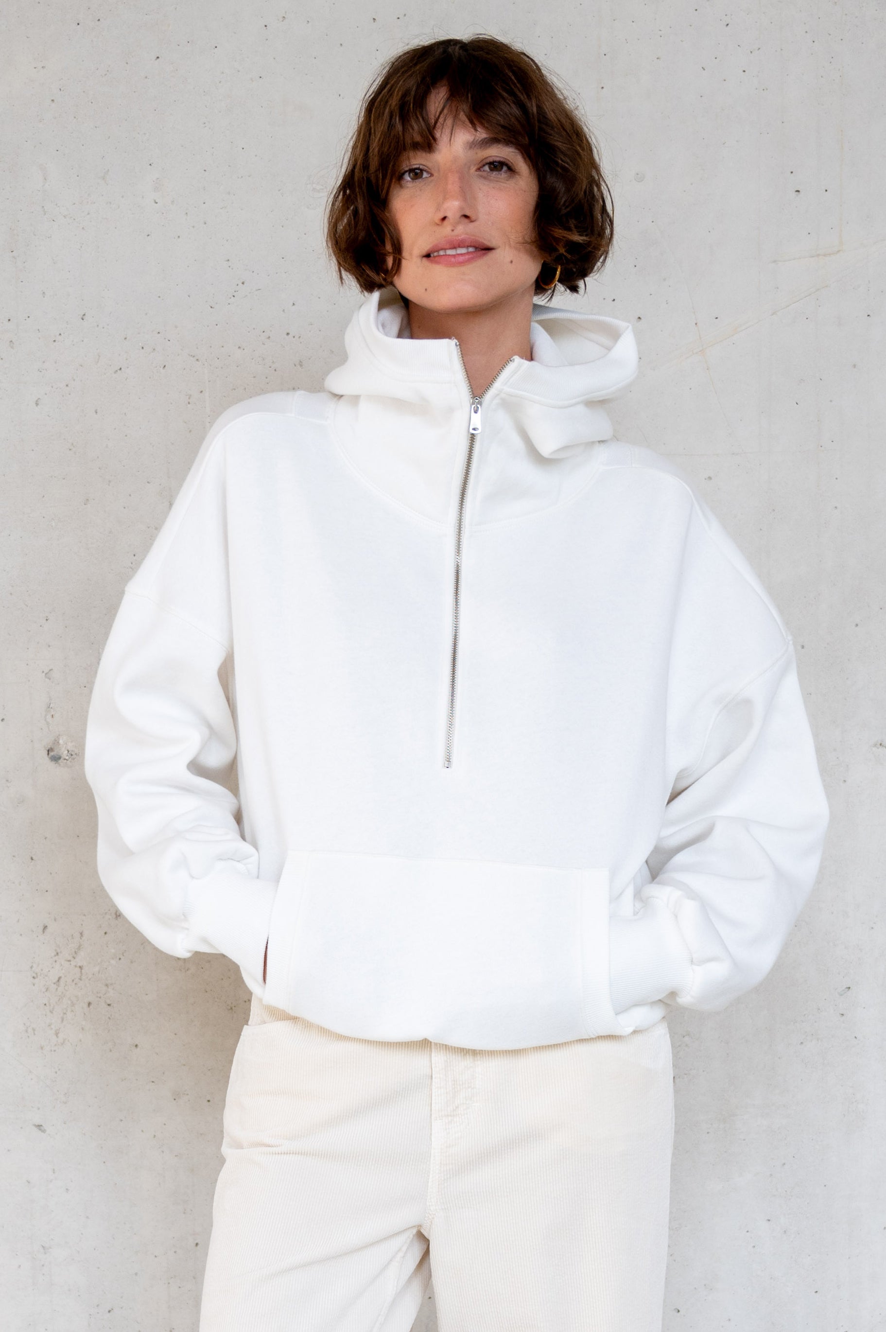 HOODIE PRINT (W25T1211LTD) MILK