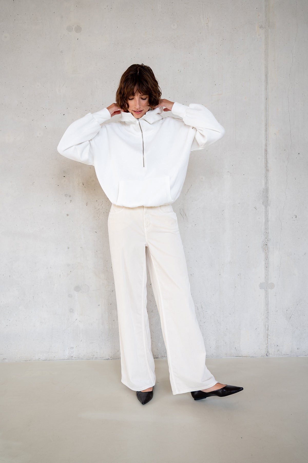 HOODIE PRINT (W25T1211LTD) MILK