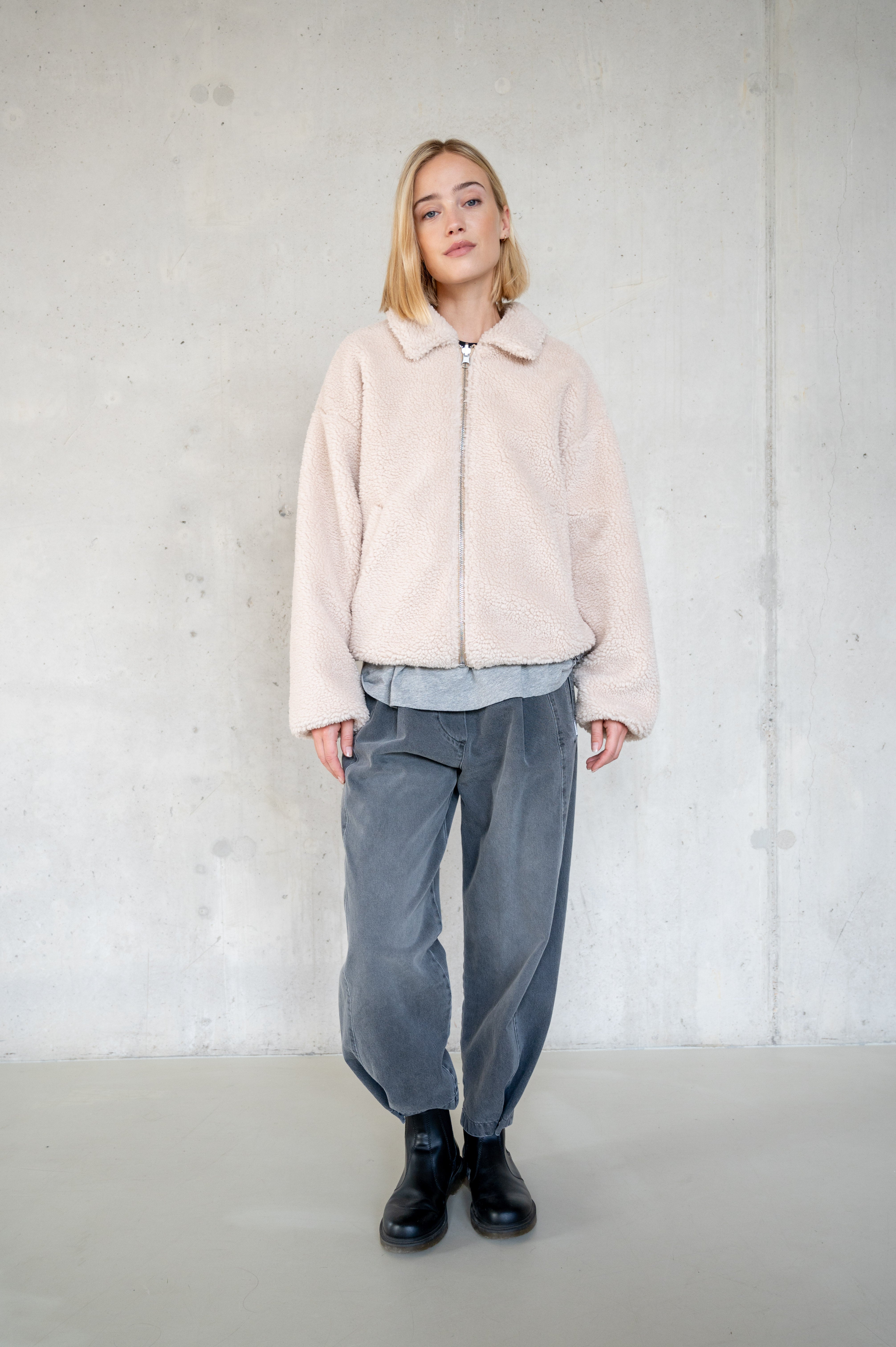 REVERSIBLE JACKET (W25C328LTD) ECRU