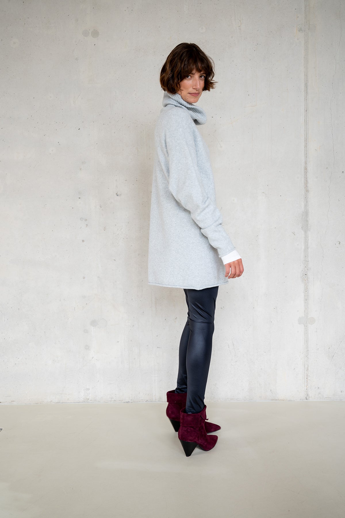 JUMPER (W25B370LTD) GREY MELANGE