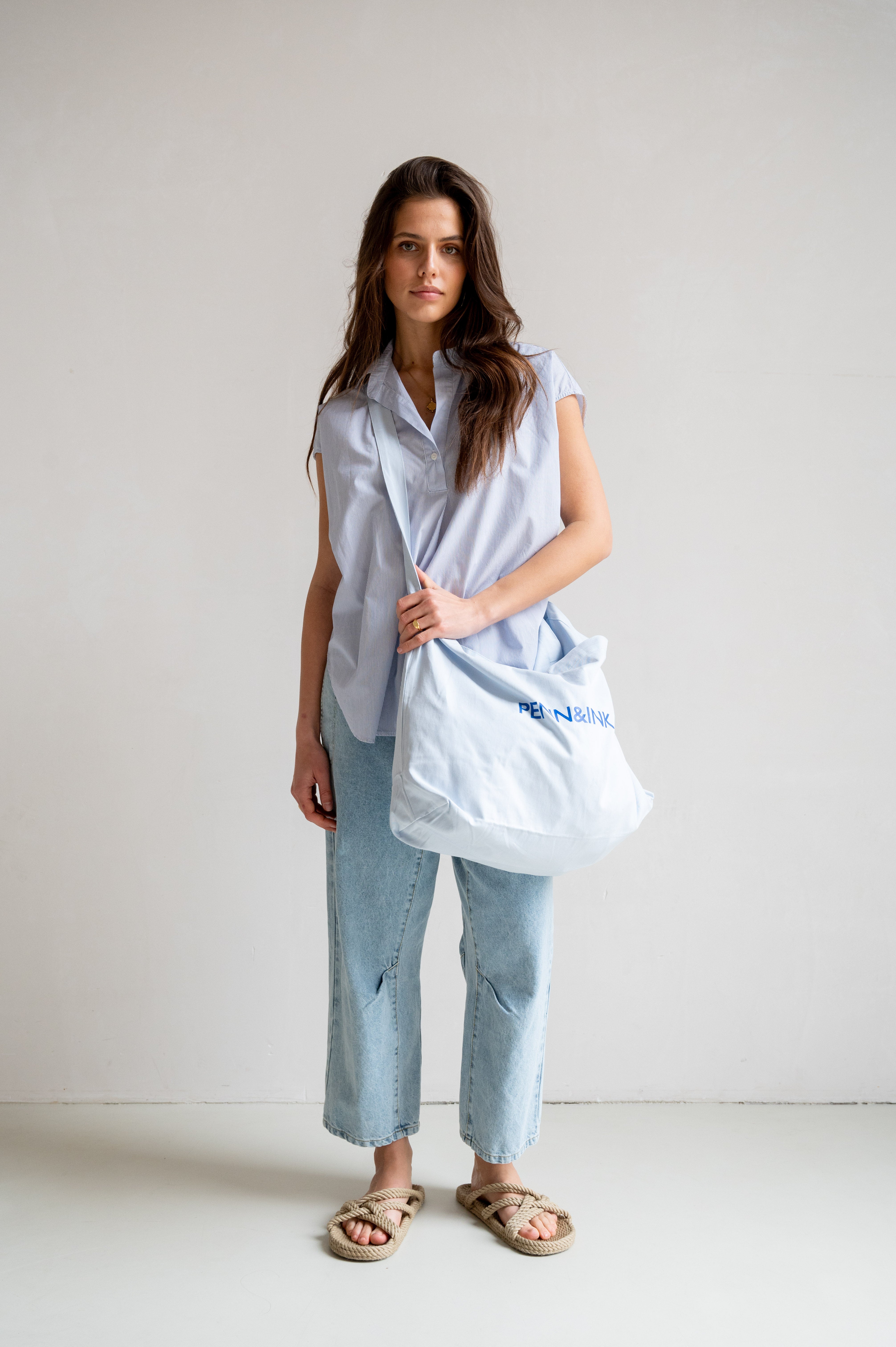 VALENTINE'S BAG PRINT - AIR BLUE