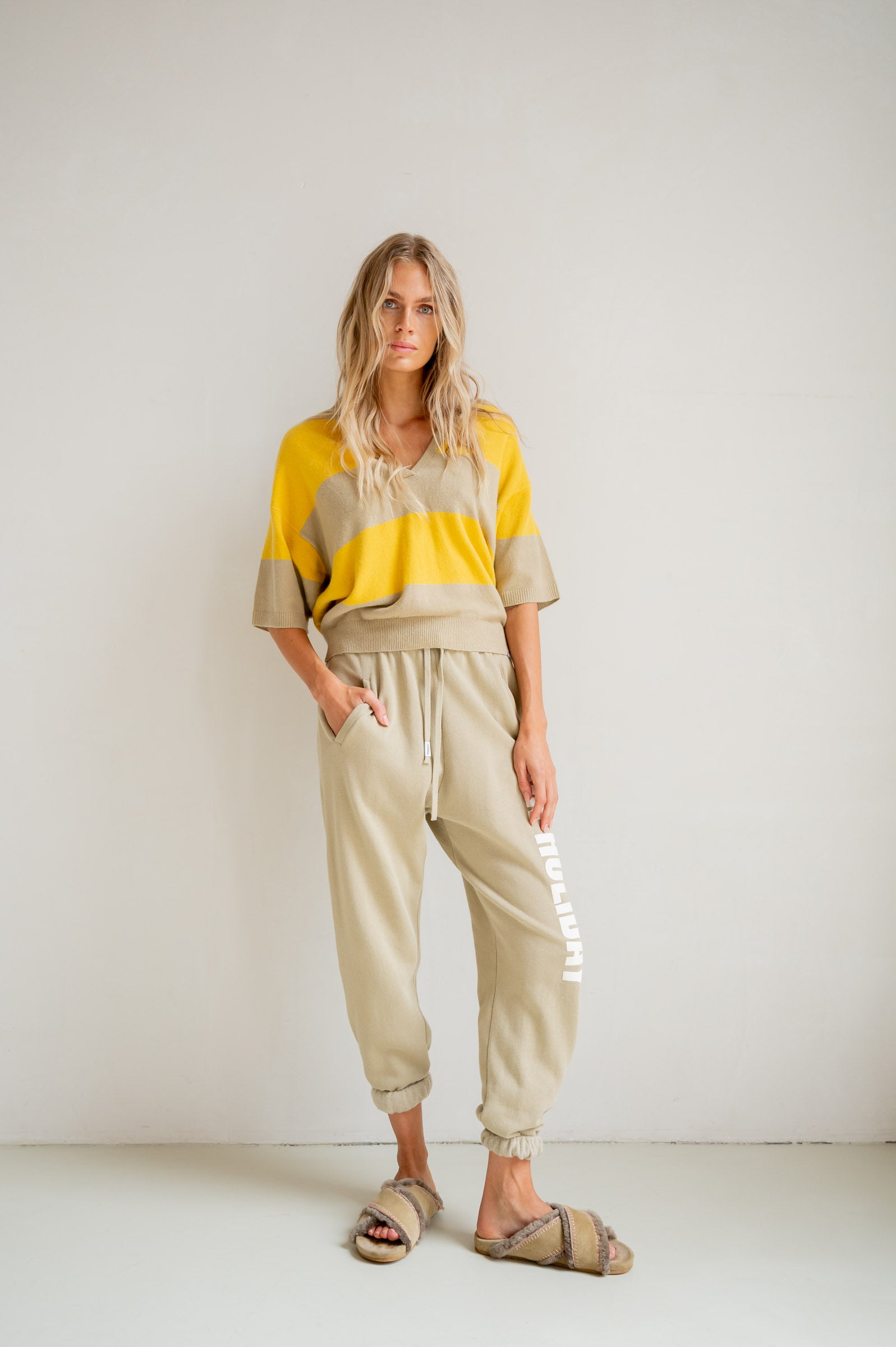 JUMPER STRIPE (S26B399) PEPPER - BAMBOO