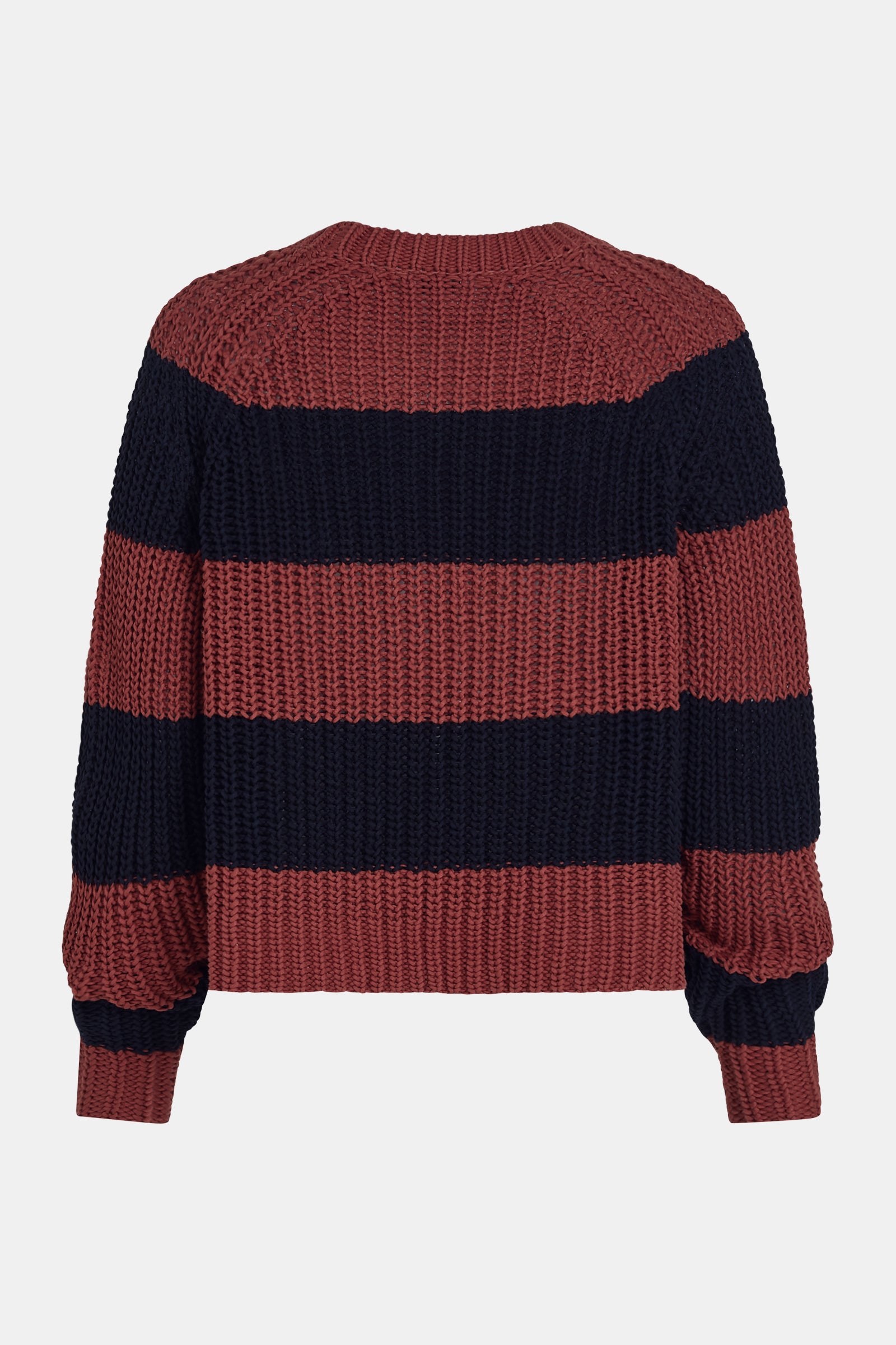 JUMPER STRIPE (S26B407) BURGUNDY - NAVY