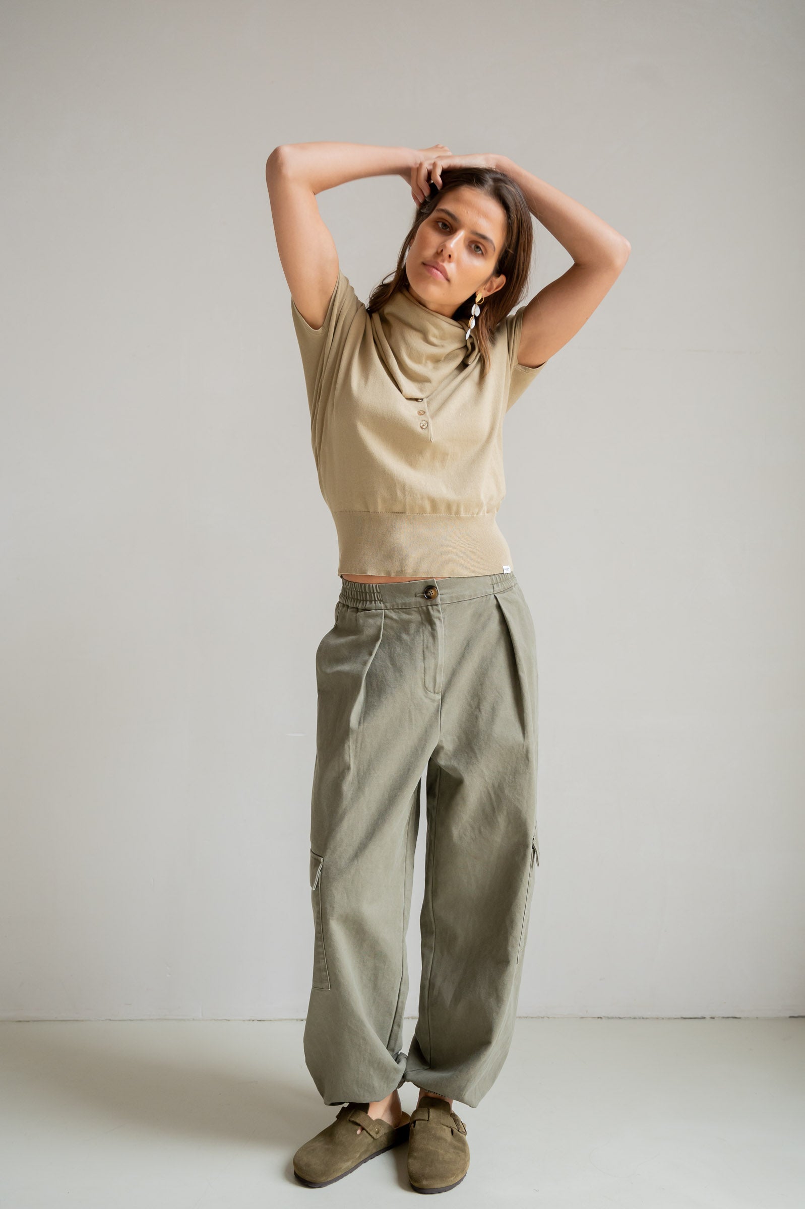 CARGO TROUSERS (S26C354) SAGE