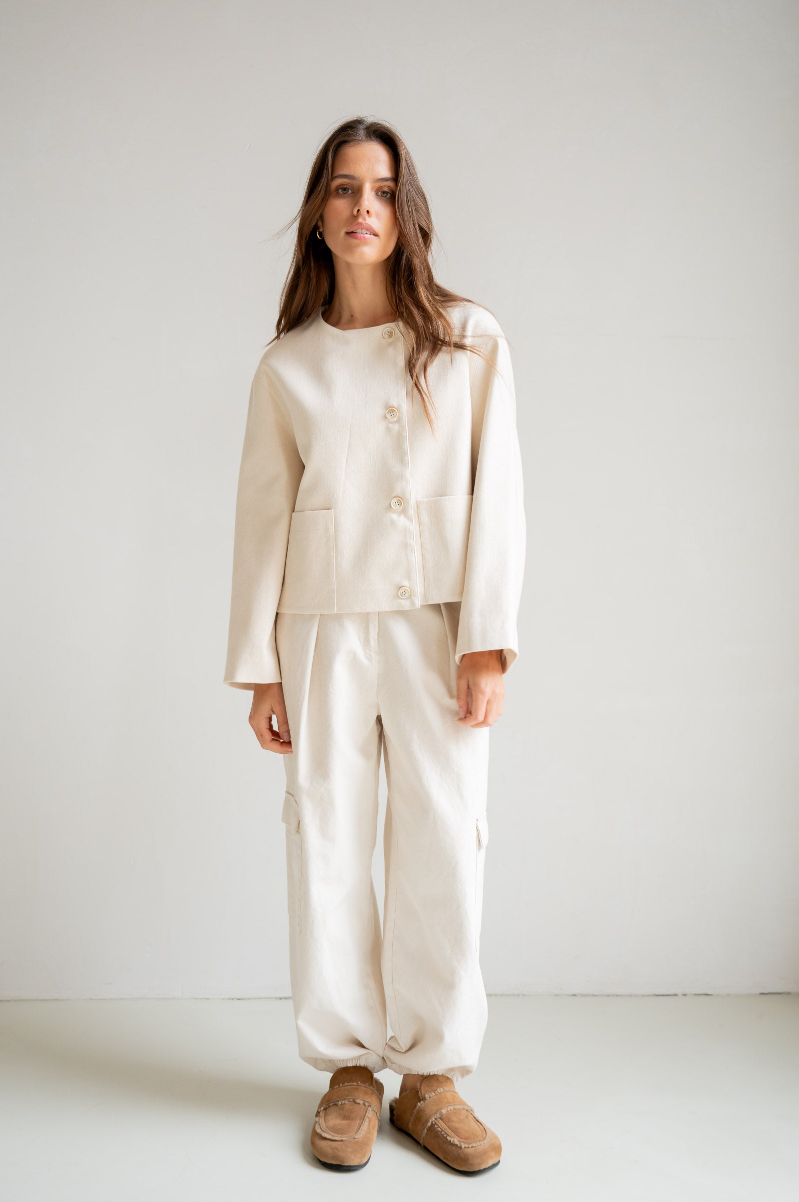 JACKET (S26C361) ECRU