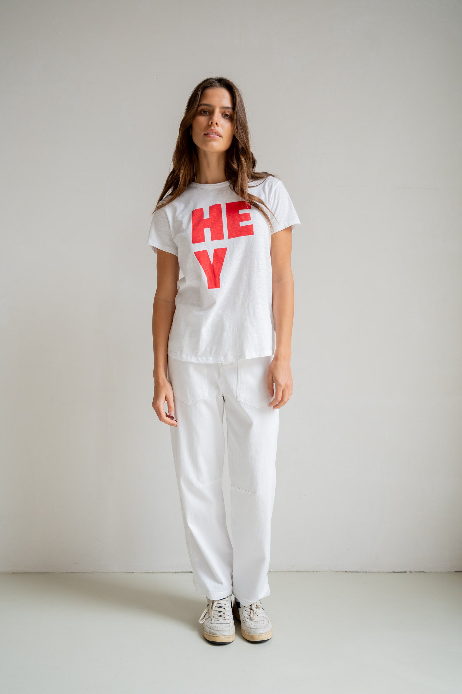 T-SHIRT PRINT (S26F1805) WHITE - TOMATO