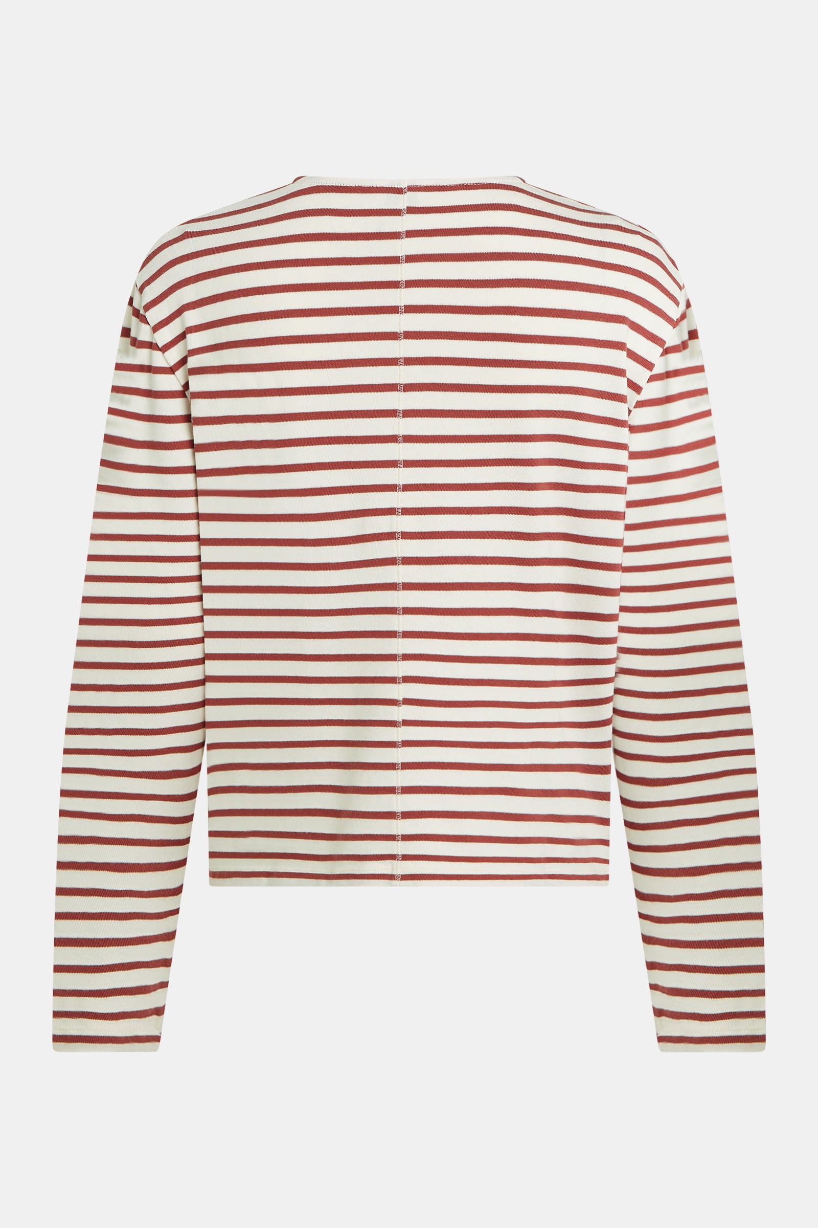LONGSLEEVE STRIPE (S26F1806) ECRU - BURGUNDY
