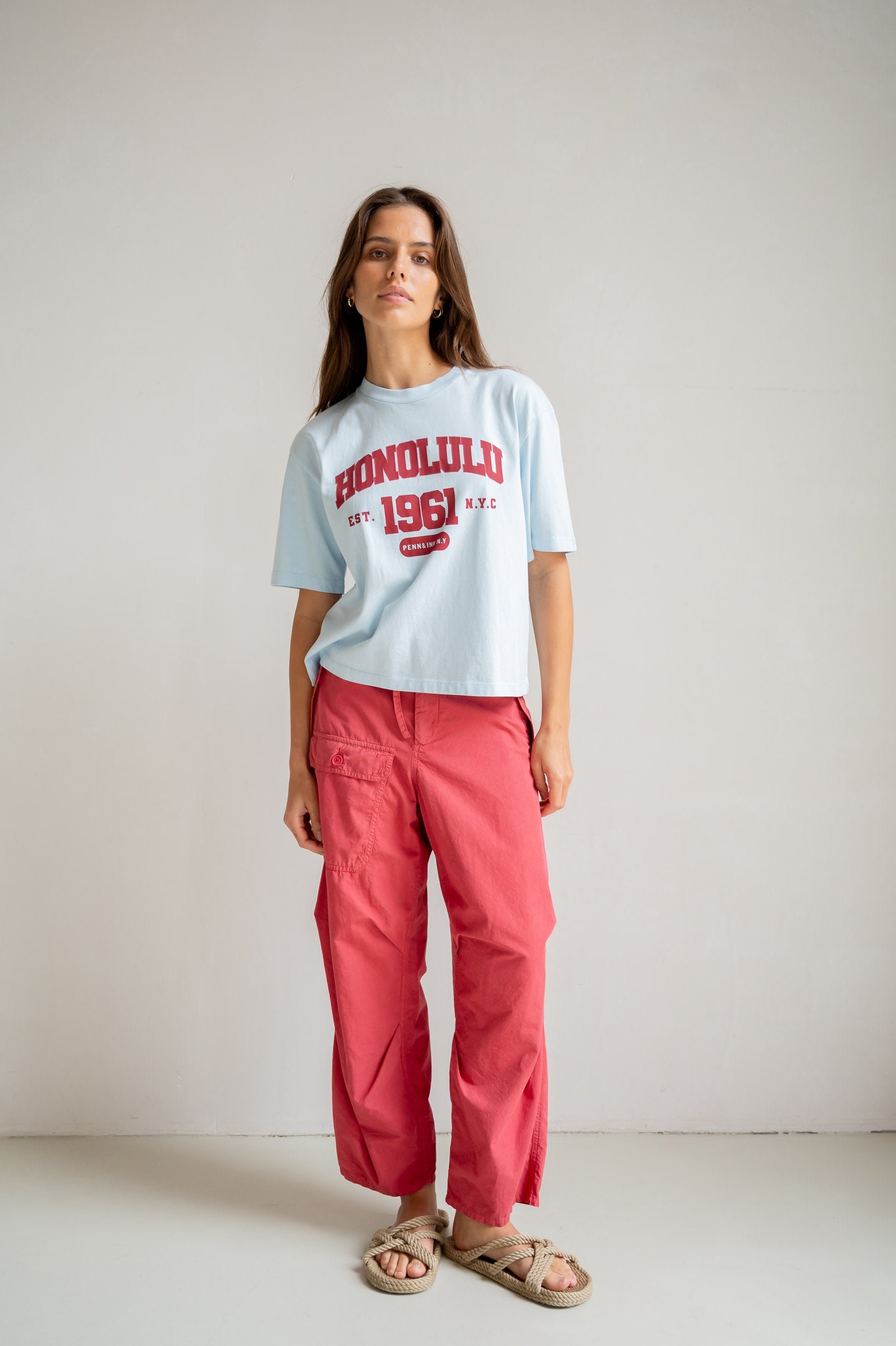 T-SHIRT PRINT (S26F1814) SKYRIDER - CARDINAL