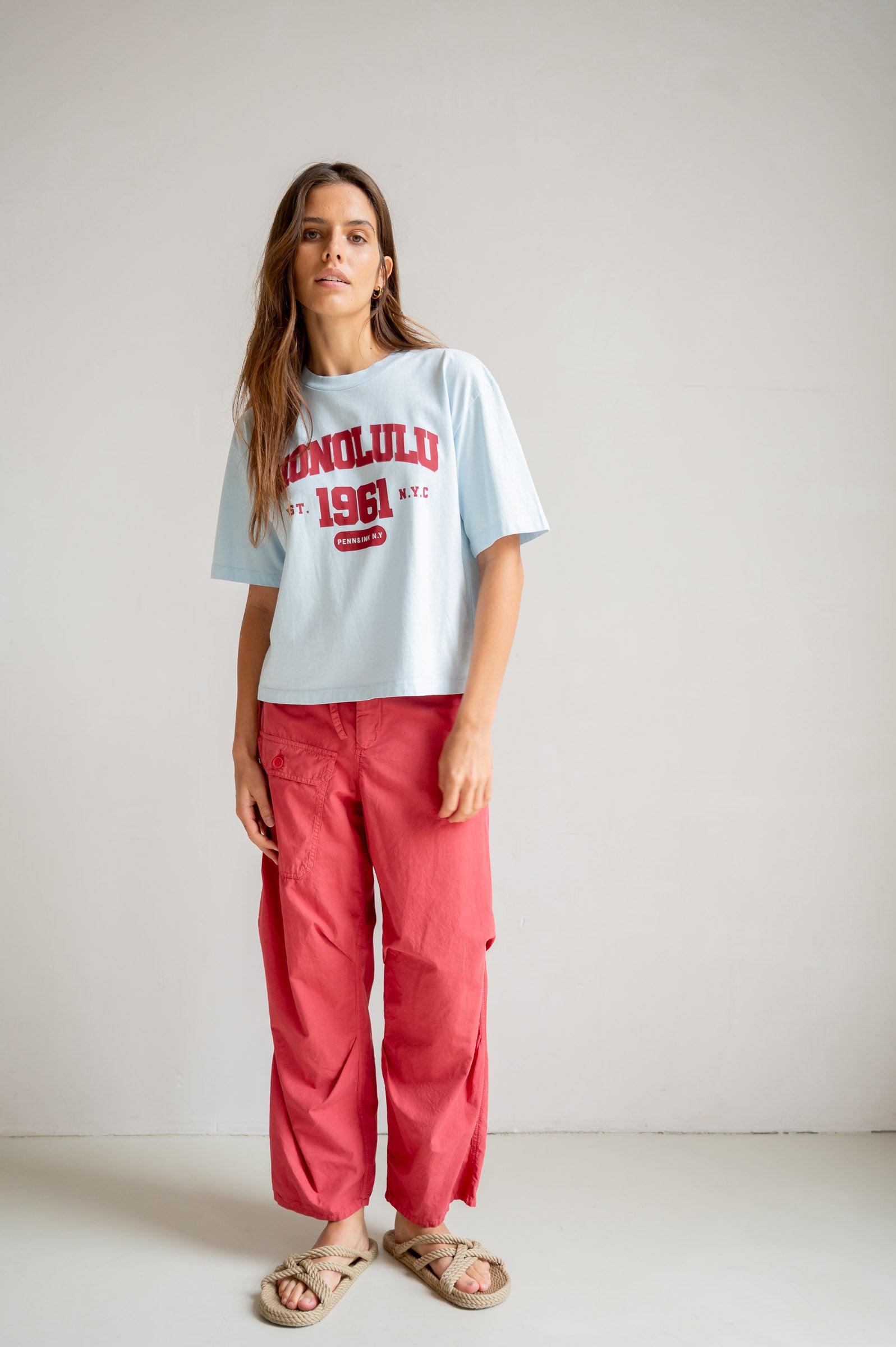 T-SHIRT PRINT (S26F1814) SKYRIDER - CARDINAL