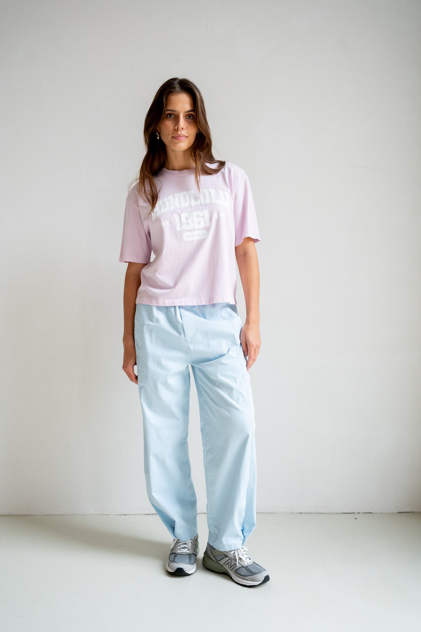 T-SHIRT PRINT (S26F1814) ORCHID - WHITE