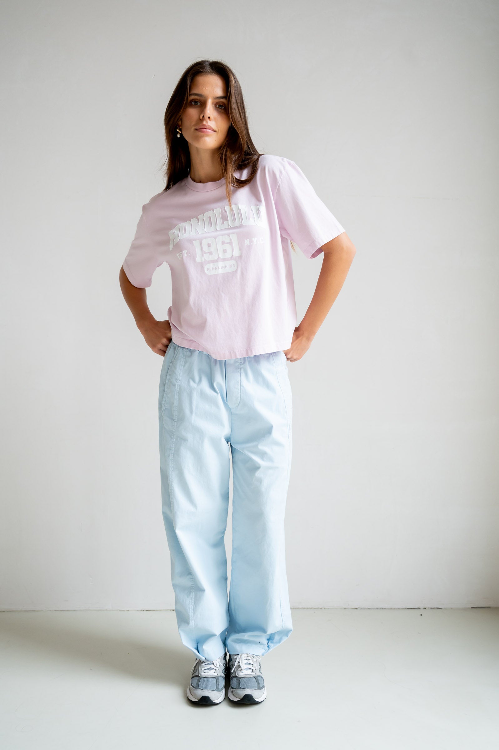 T-SHIRT PRINT (S26F1814) ORCHID - WHITE