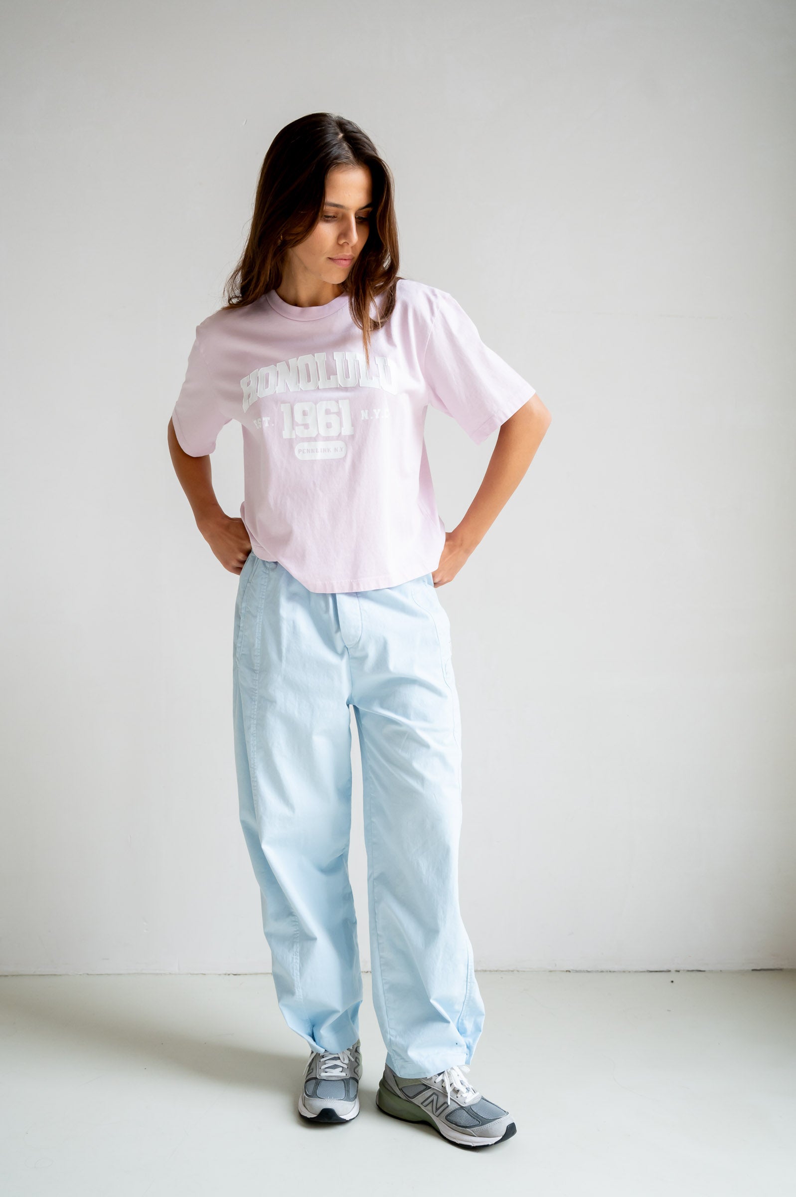 T-SHIRT PRINT (S26F1814) ORCHID - WHITE