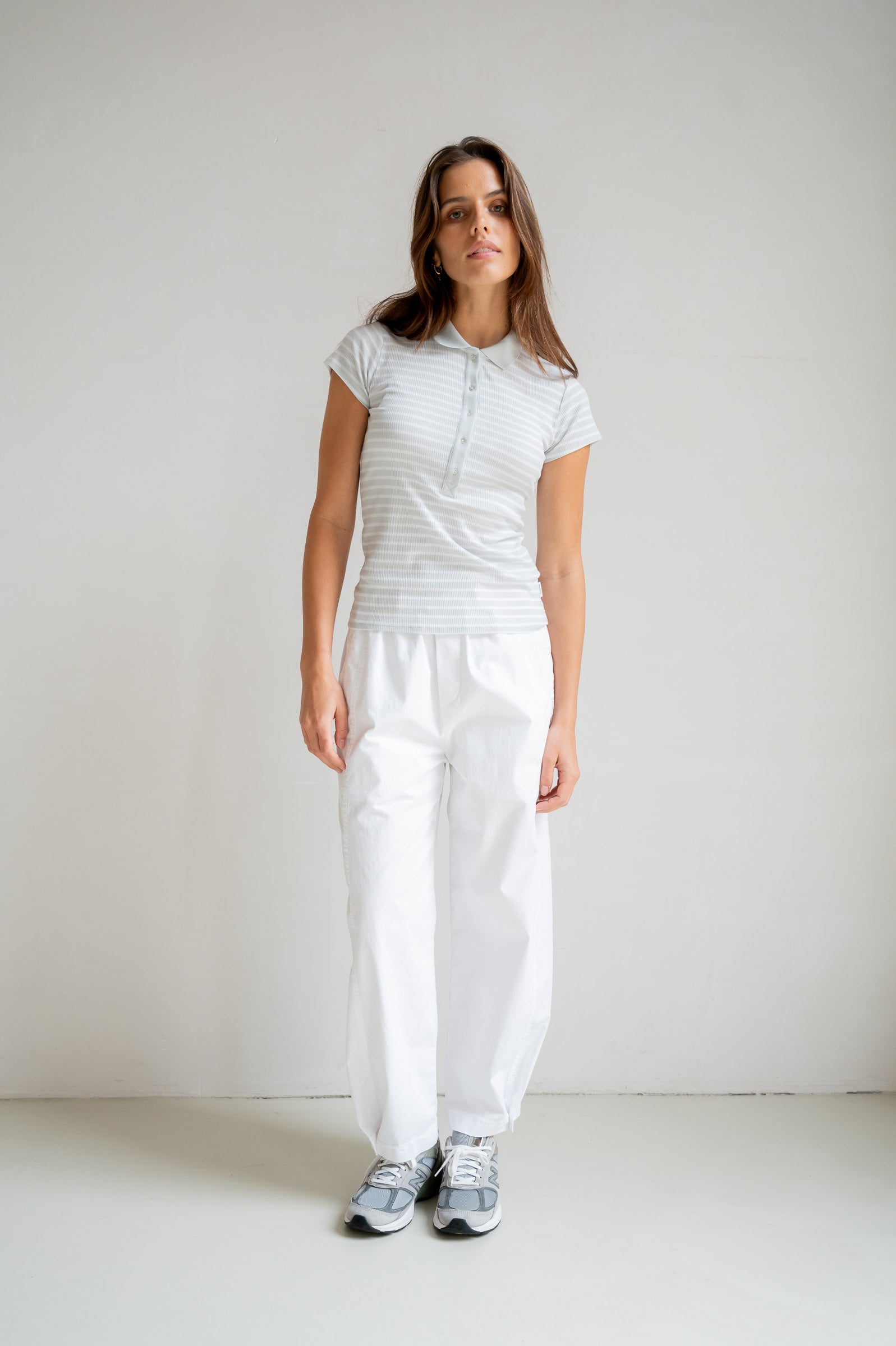 T-SHIRT STRIPE (S26F1820) CHALK - WHITE