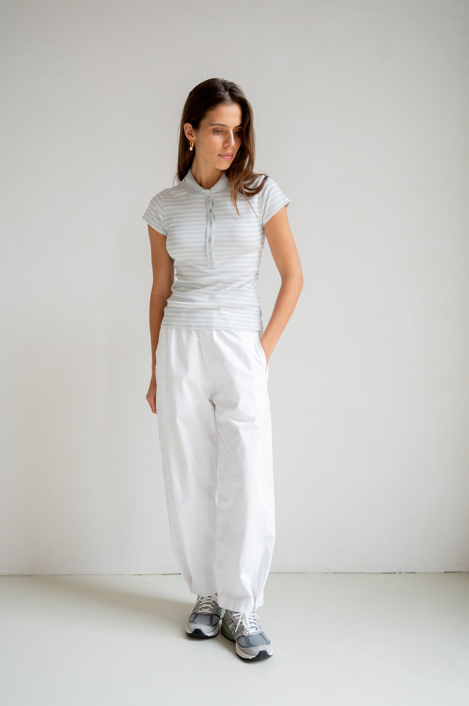 T-SHIRT STRIPE (S26F1820) CHALK - WHITE