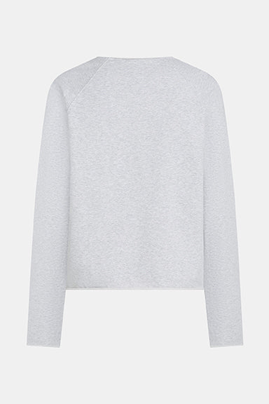 SWEATER PRINT (S26F1830) GREY MELANGE - BLACK