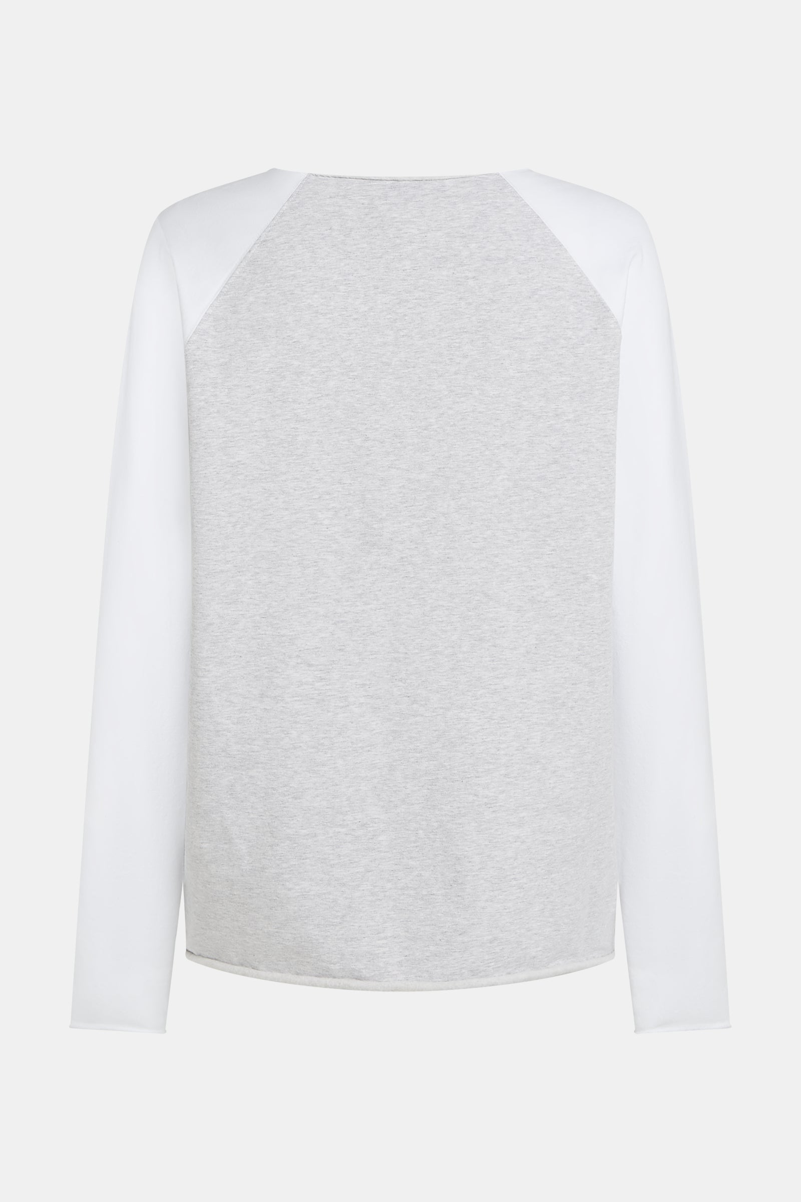 SWEATER PRINT (S26F1832) GREY MELANGE - WHITE