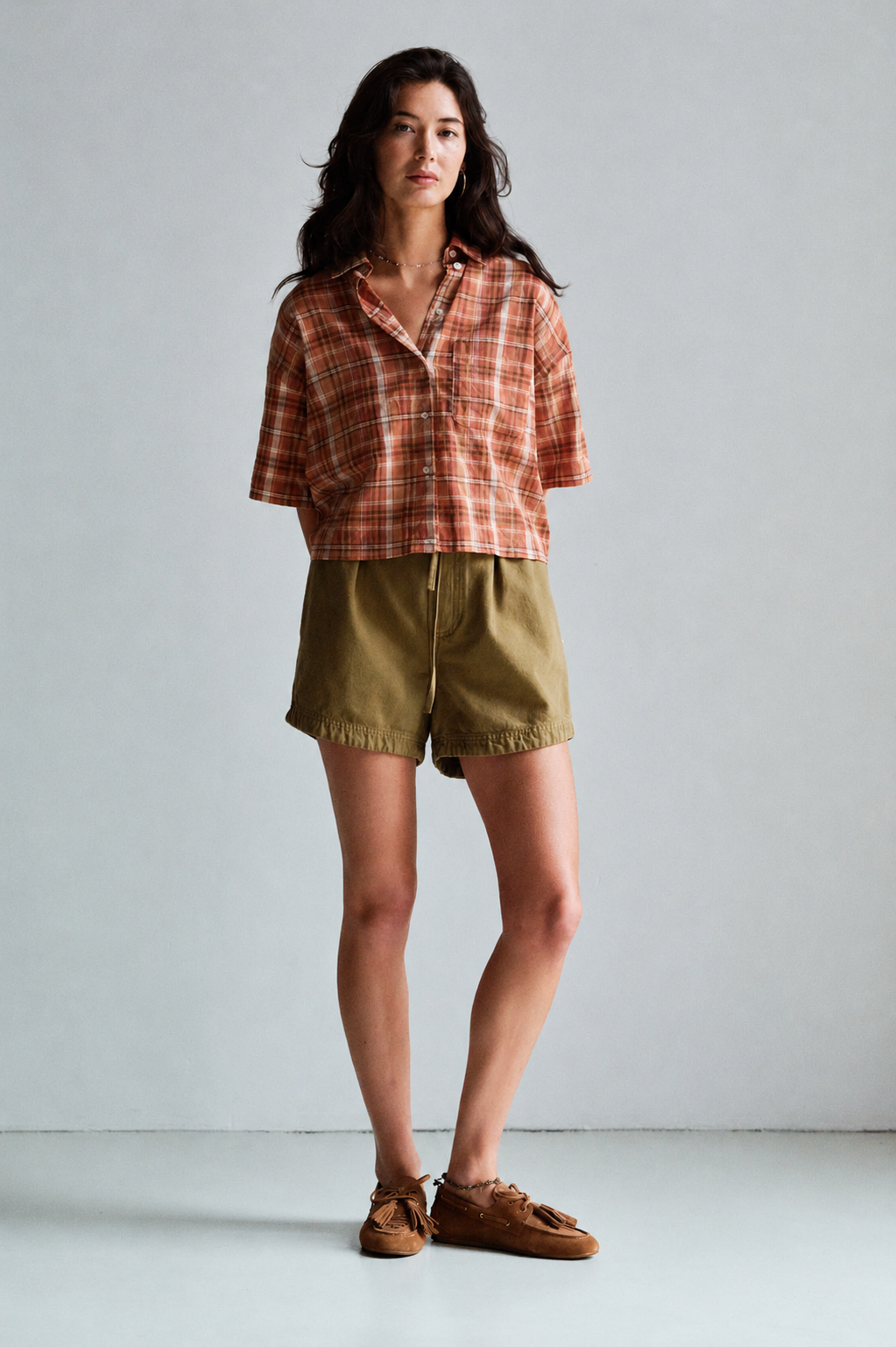 BLOUSE (S26F1895LTD) BUTTERNUT CHECK
