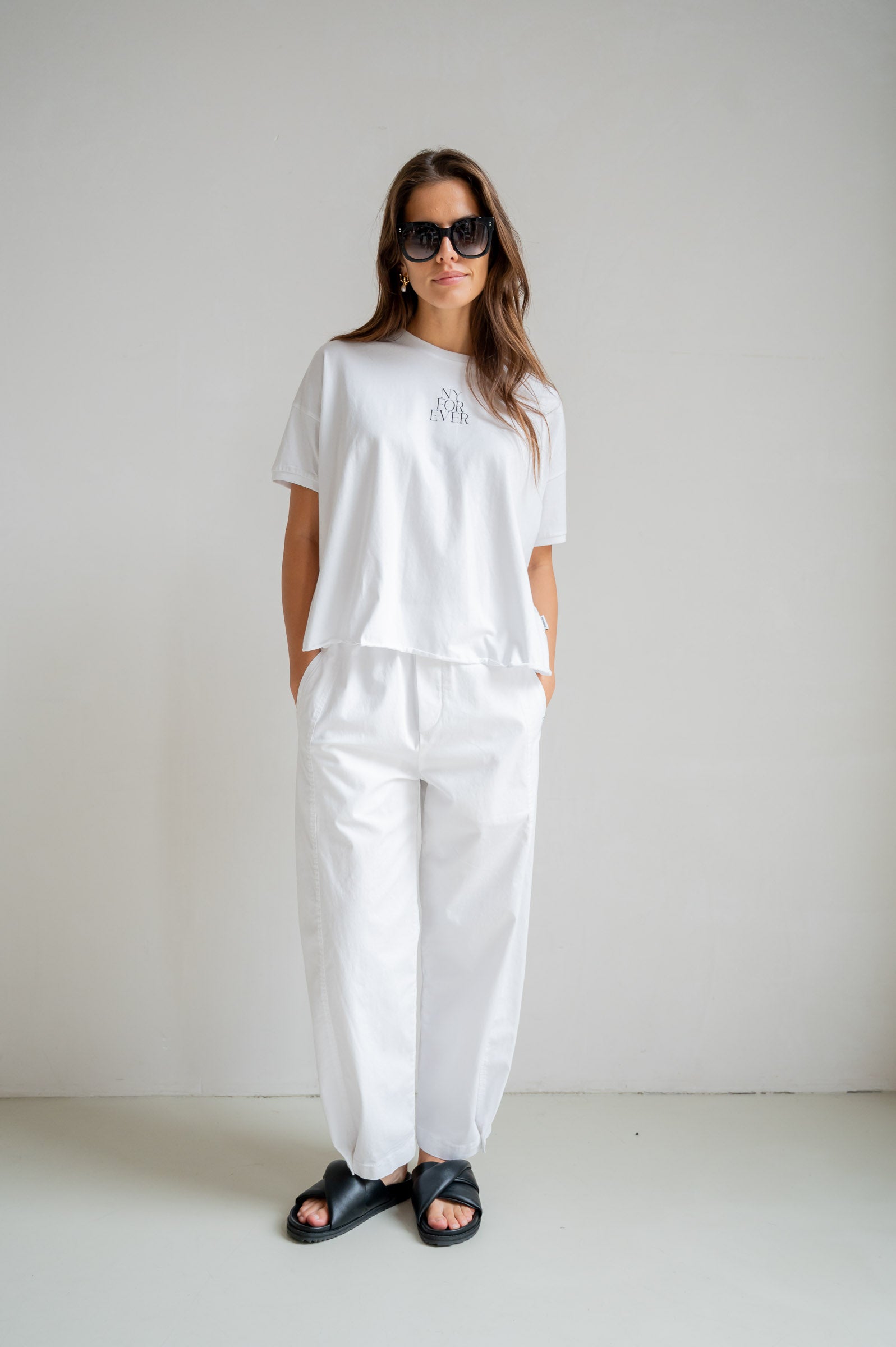 T-SHIRT PRINT (S26T1238) WHITE - BLACK