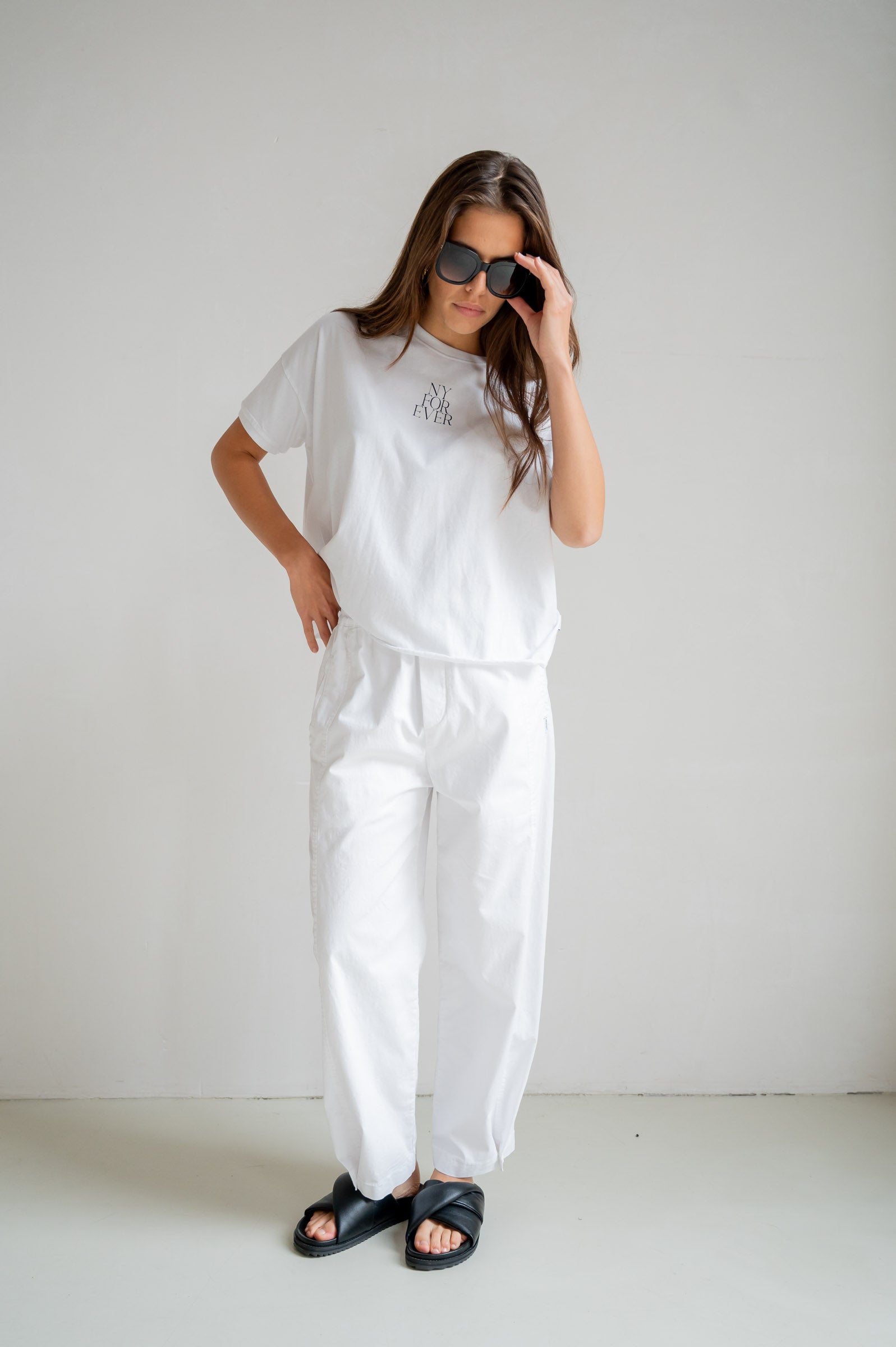 T-SHIRT PRINT (S26T1238) WHITE - BLACK