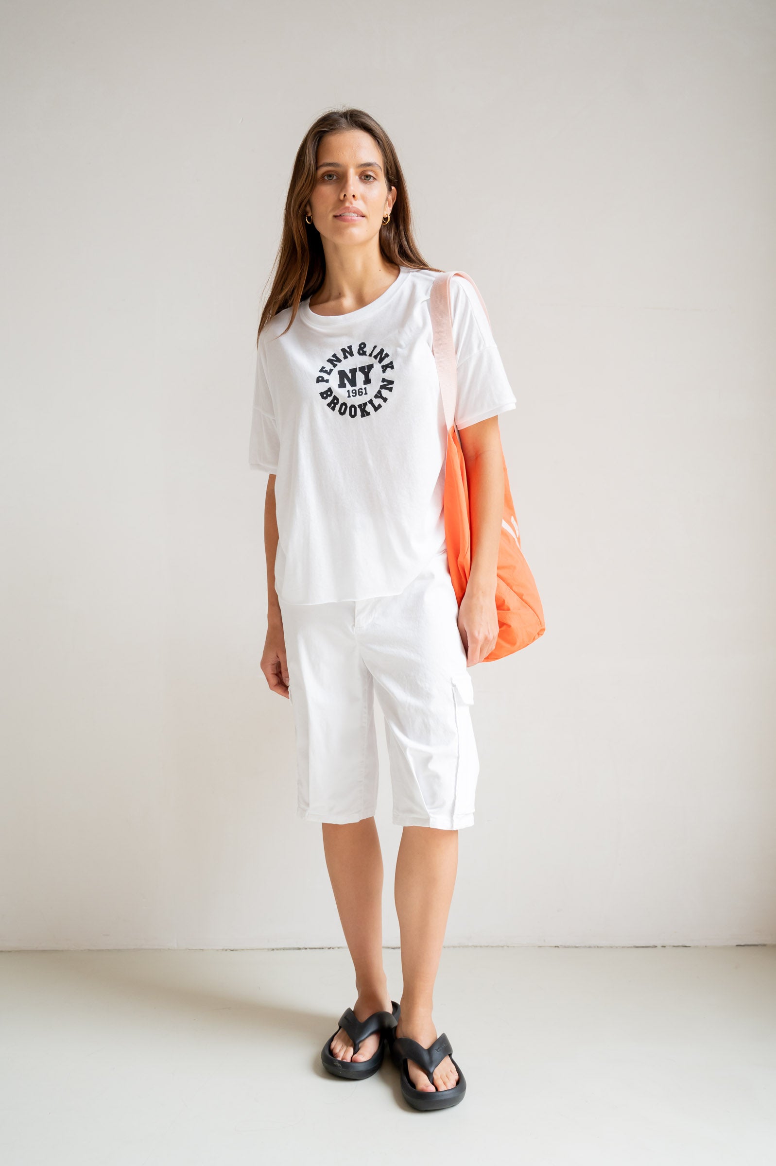 T-SHIRT PRINT (S26T1250) WHITE - BLACK