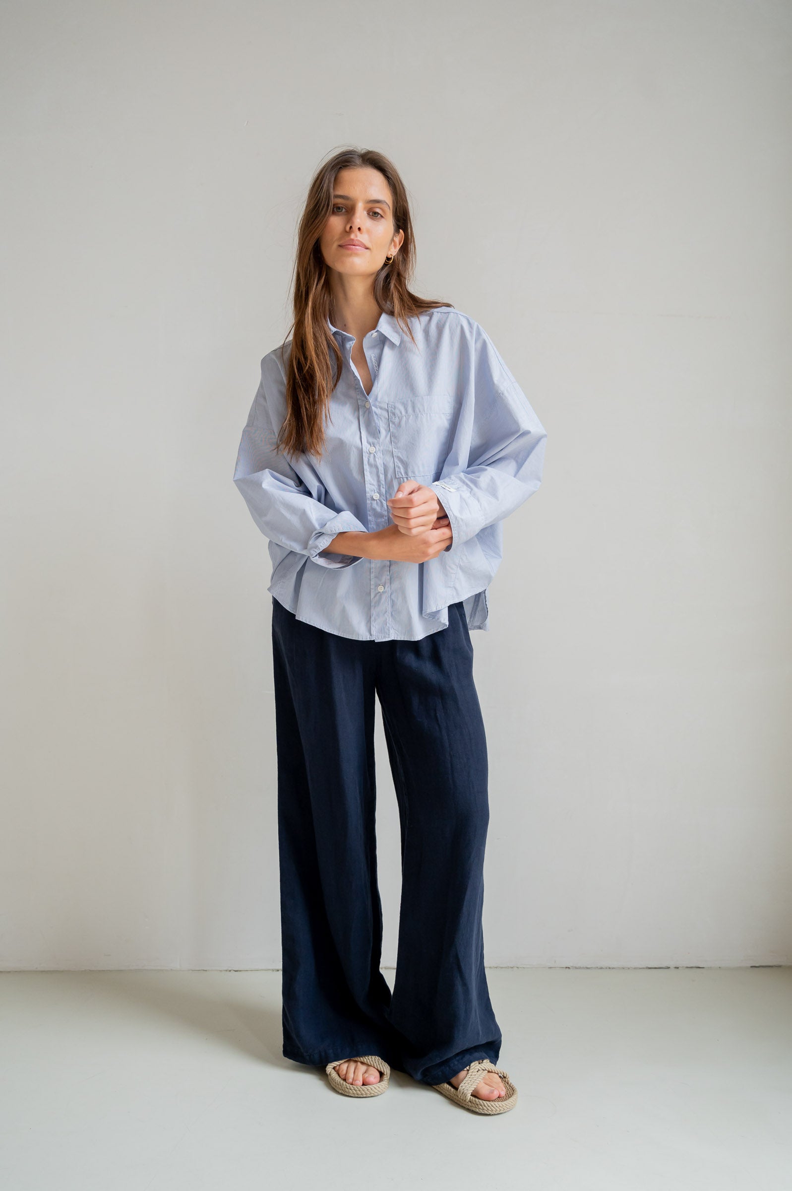 BLOUSE STRIPE (S26Z830) NAVY