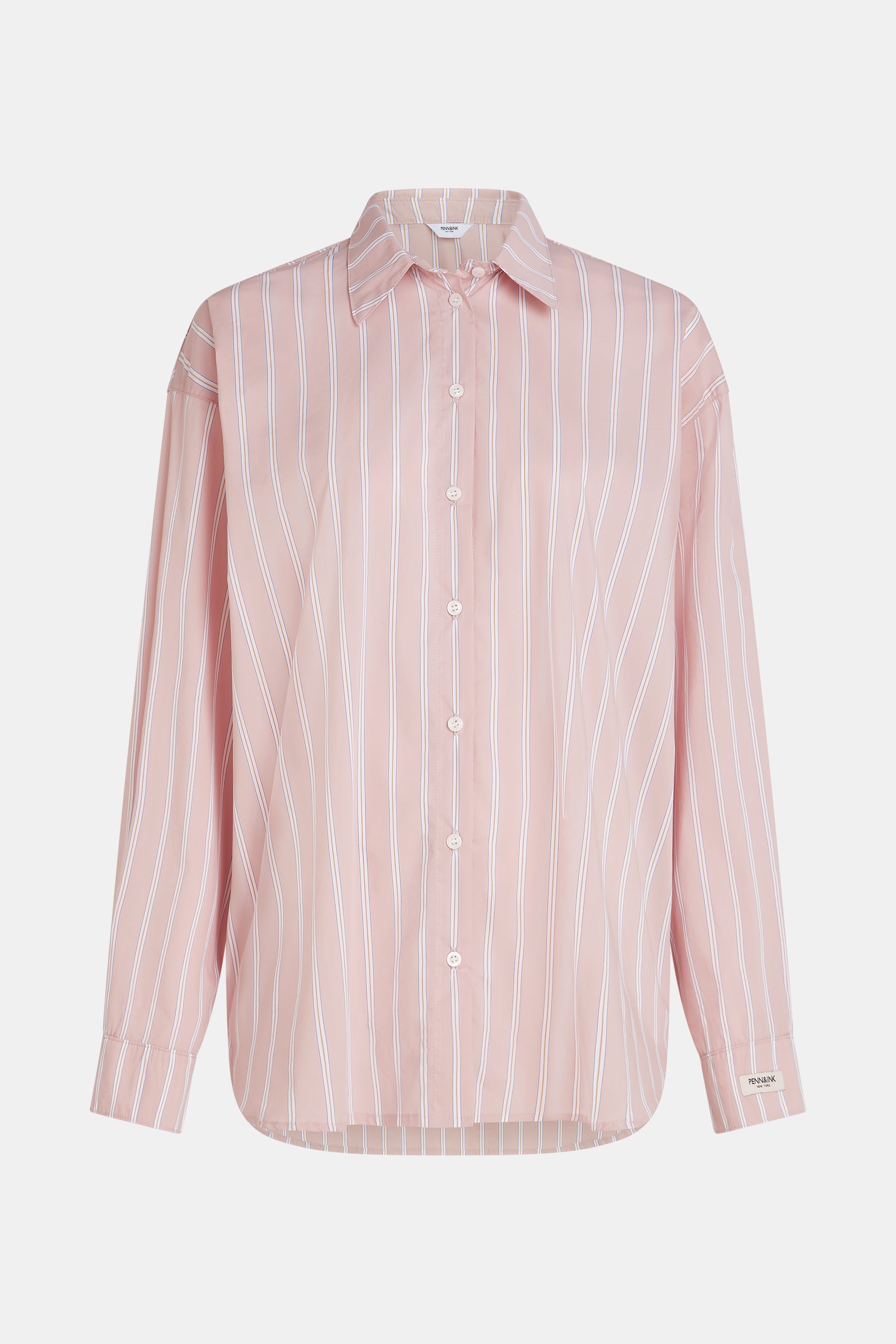 BLOUSE STRIPE (S26Z831) SALMON