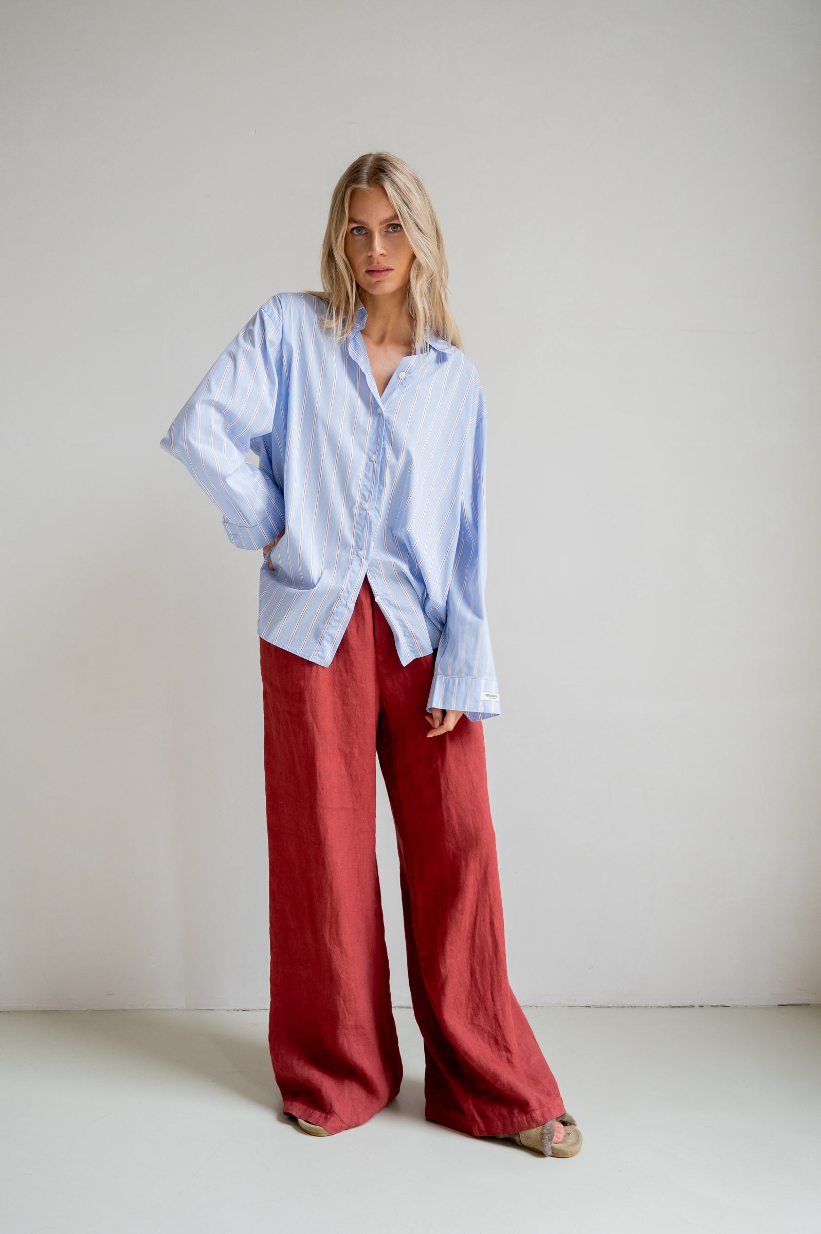 BLOUSE STRIPE (S26Z831) BLUE