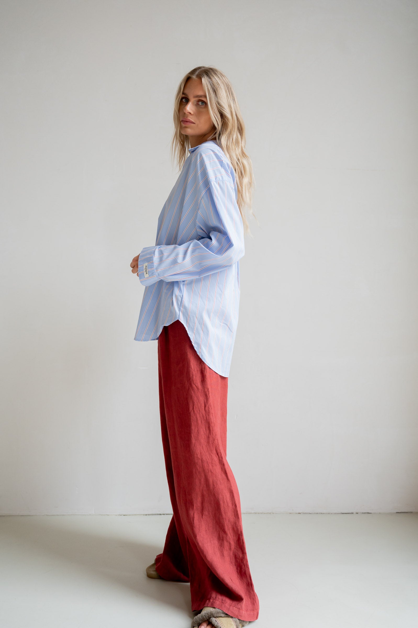 BLOUSE STRIPE (S26Z831) BLUE