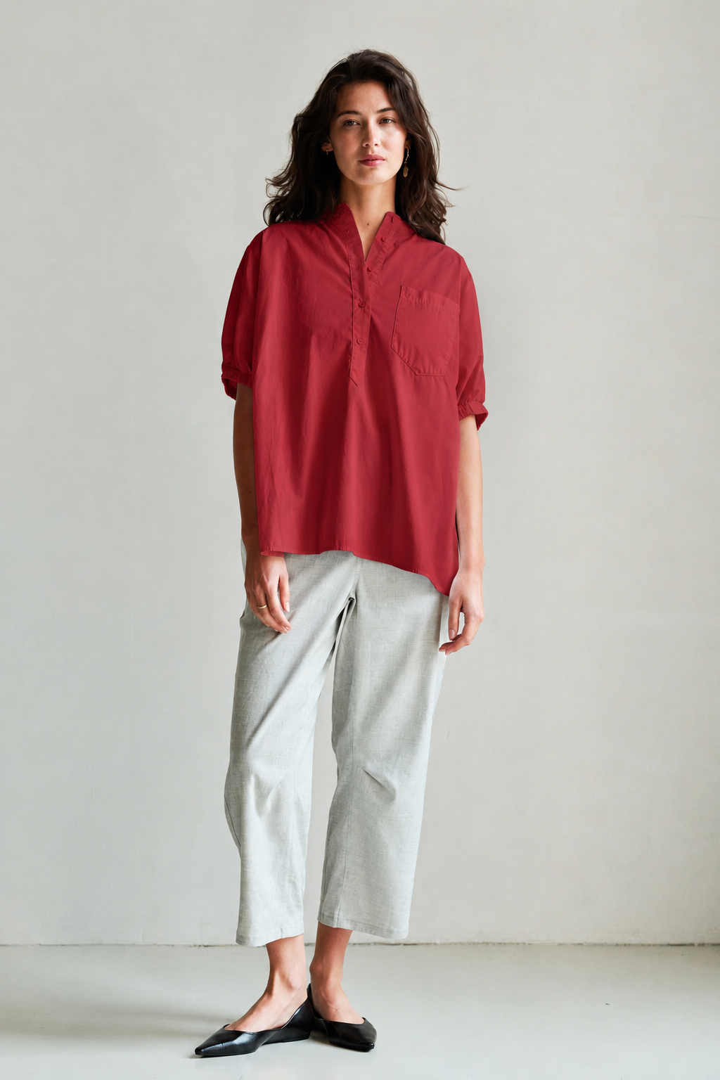 BLOUSE (S26Z858) CARDINAL