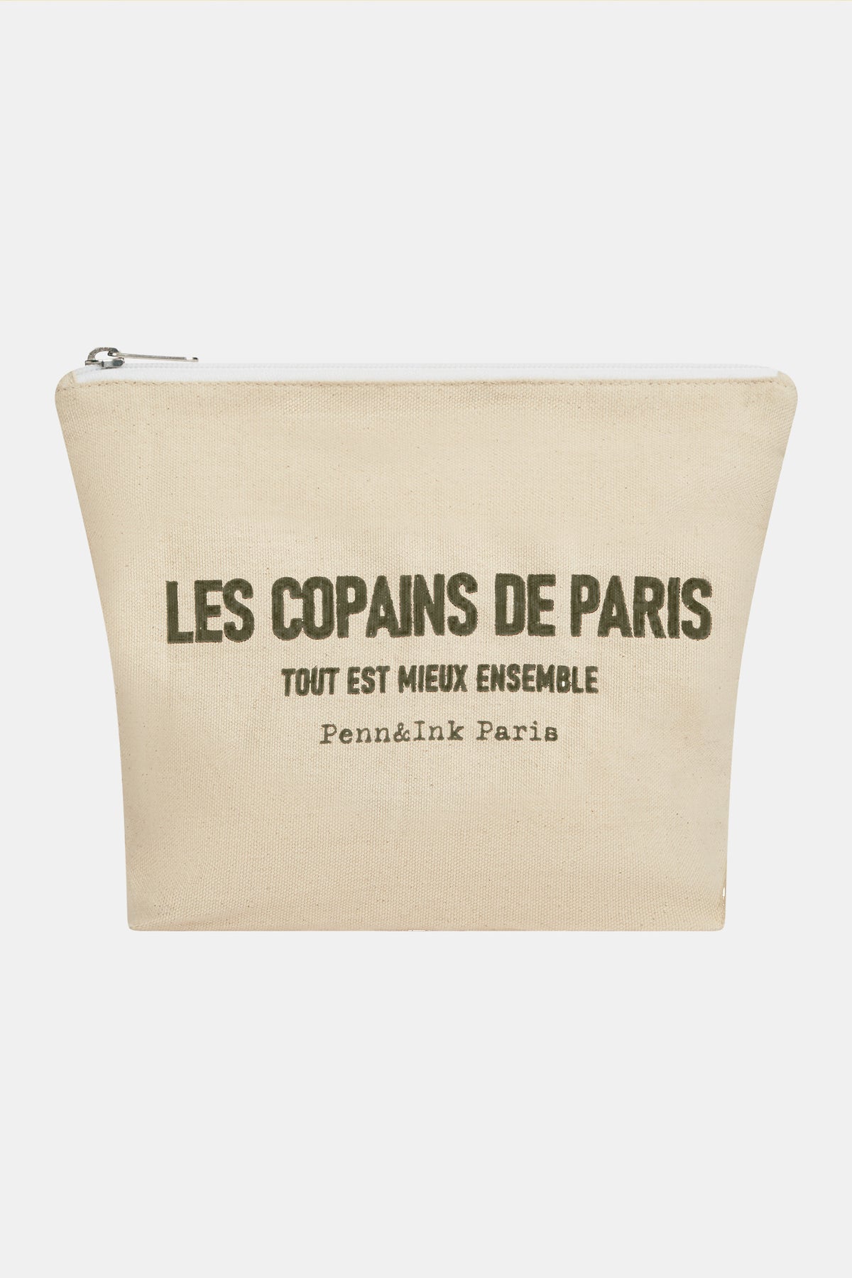 LES COPAINS DE PARIS POUCH (S27Q030) OLD LINEN - CLAY