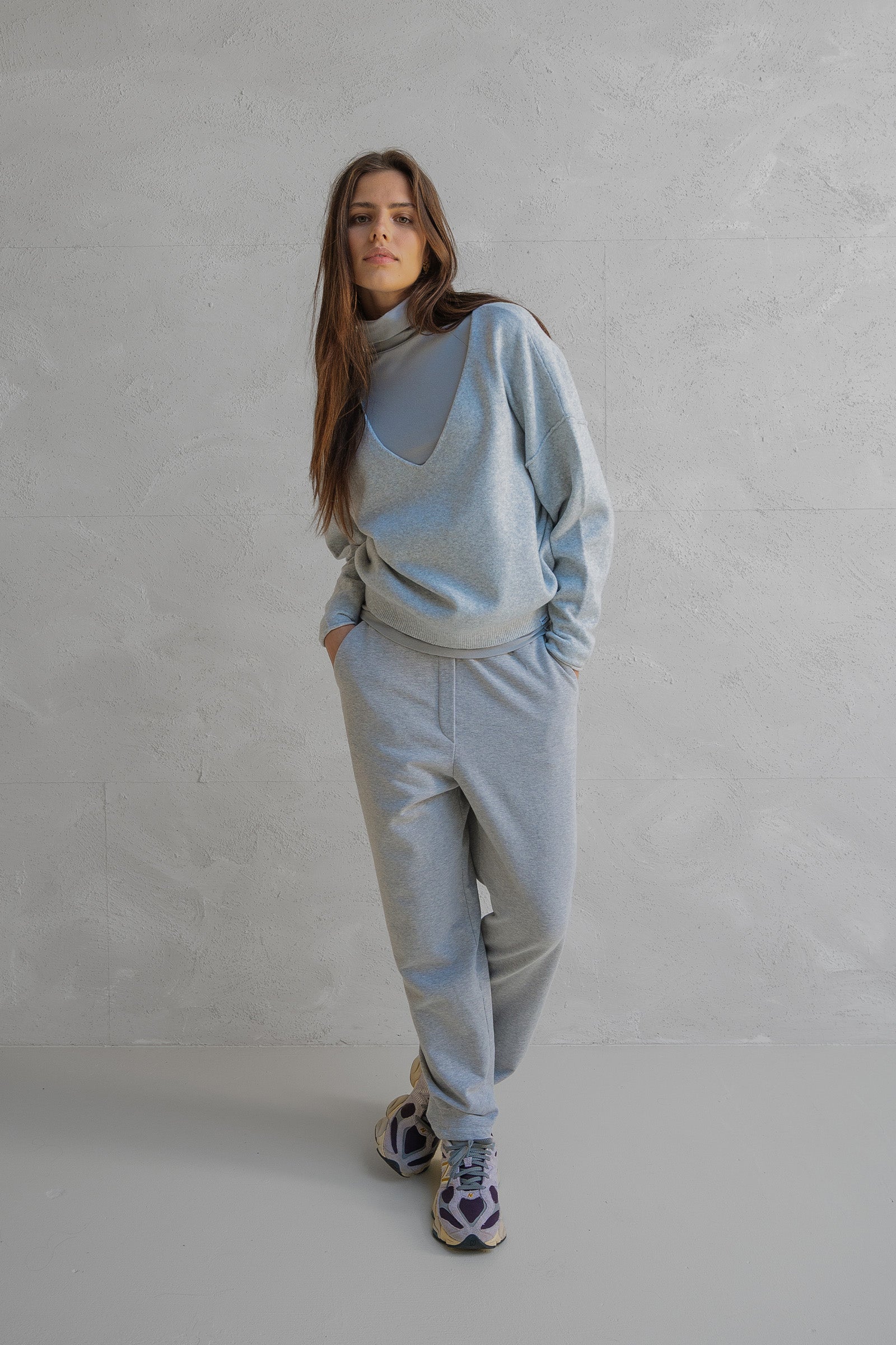 JUMPER (W25B344) GREY MELANGE
