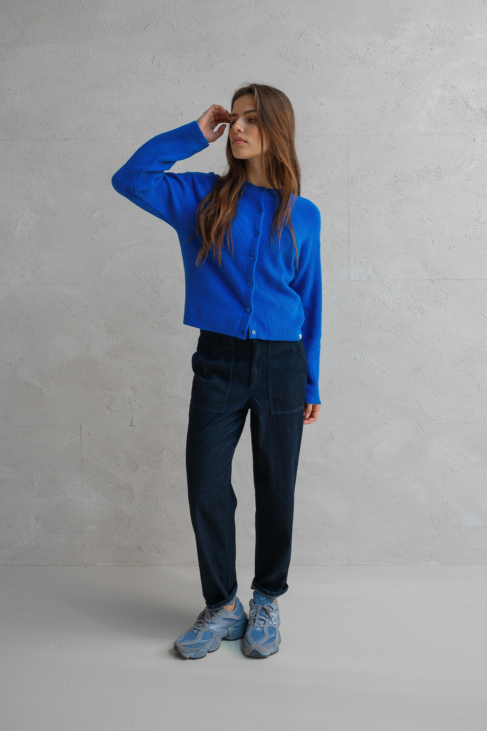 CARDIGAN (W25B345) ROYAL BLUE