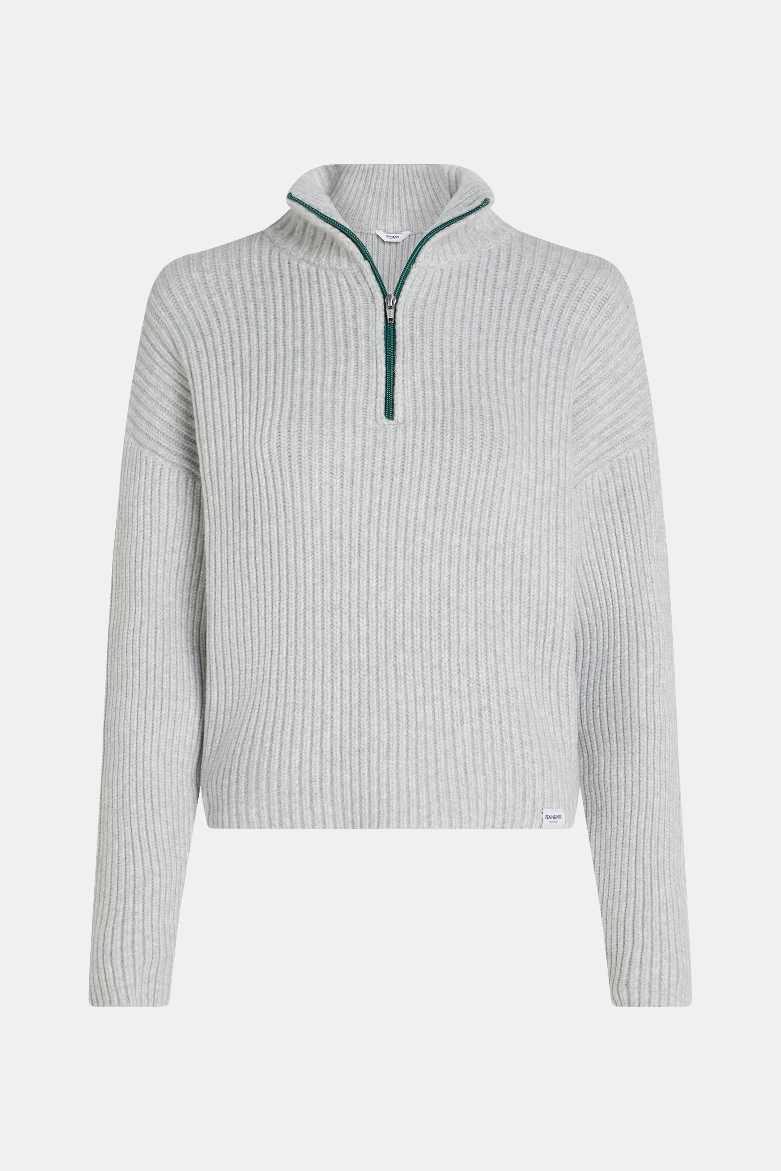 JUMPER (W25B381LTD) GREY MELANGE - GREEN