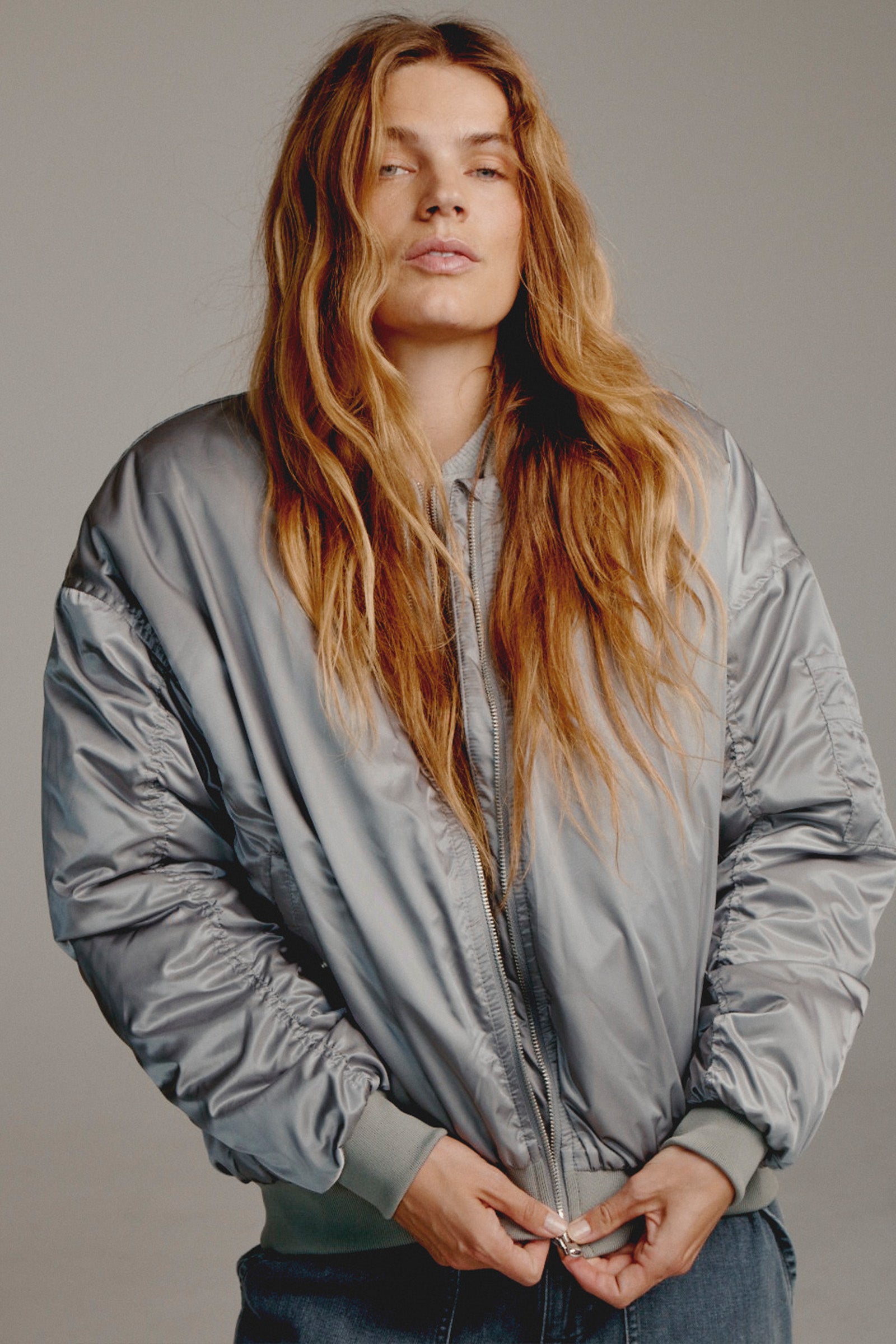 JACKET (W25C289) SILVER