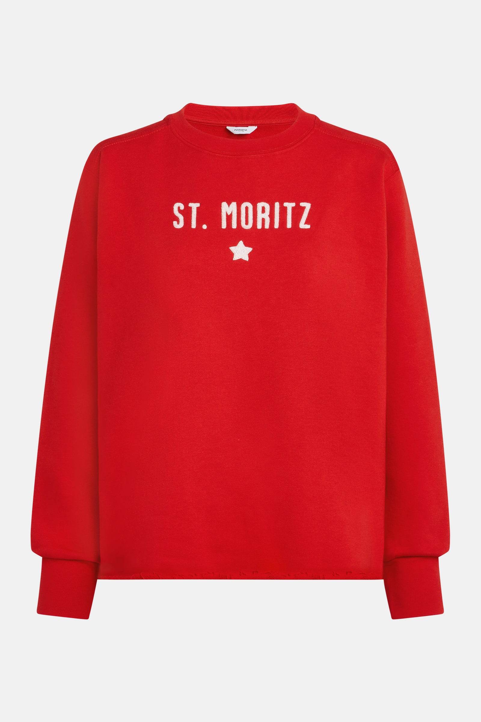 SWEATER PRINT (W25F1700) TOMATO - ECRU